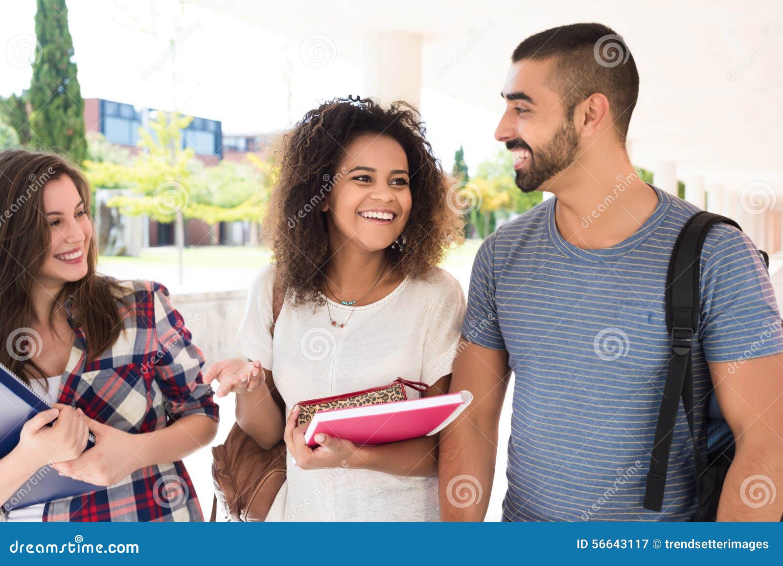 Group Of Students In Campus Stock Image - Image of male, academic: 56643117