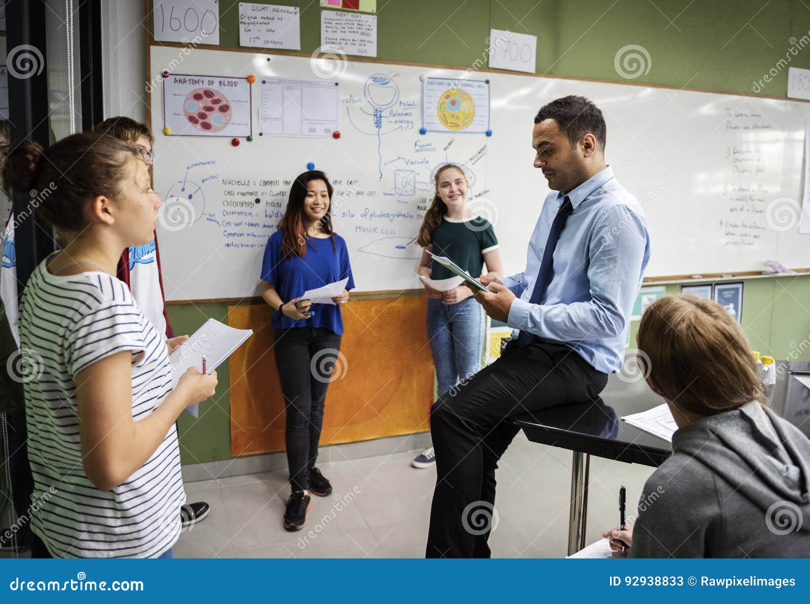 group presentation in the classroom