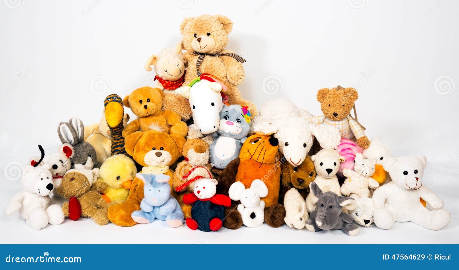 group of stuffed animals