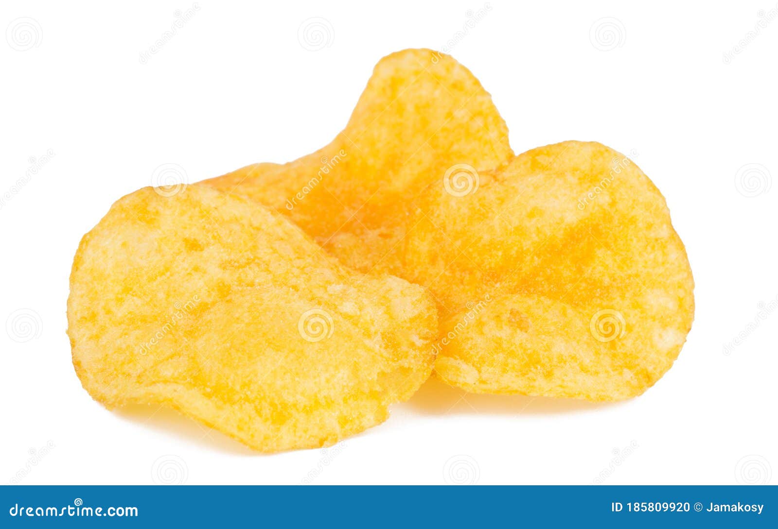 Group Of Tasty Yellow Potato Chips Isolated On White Background Stock Photo Image of potato