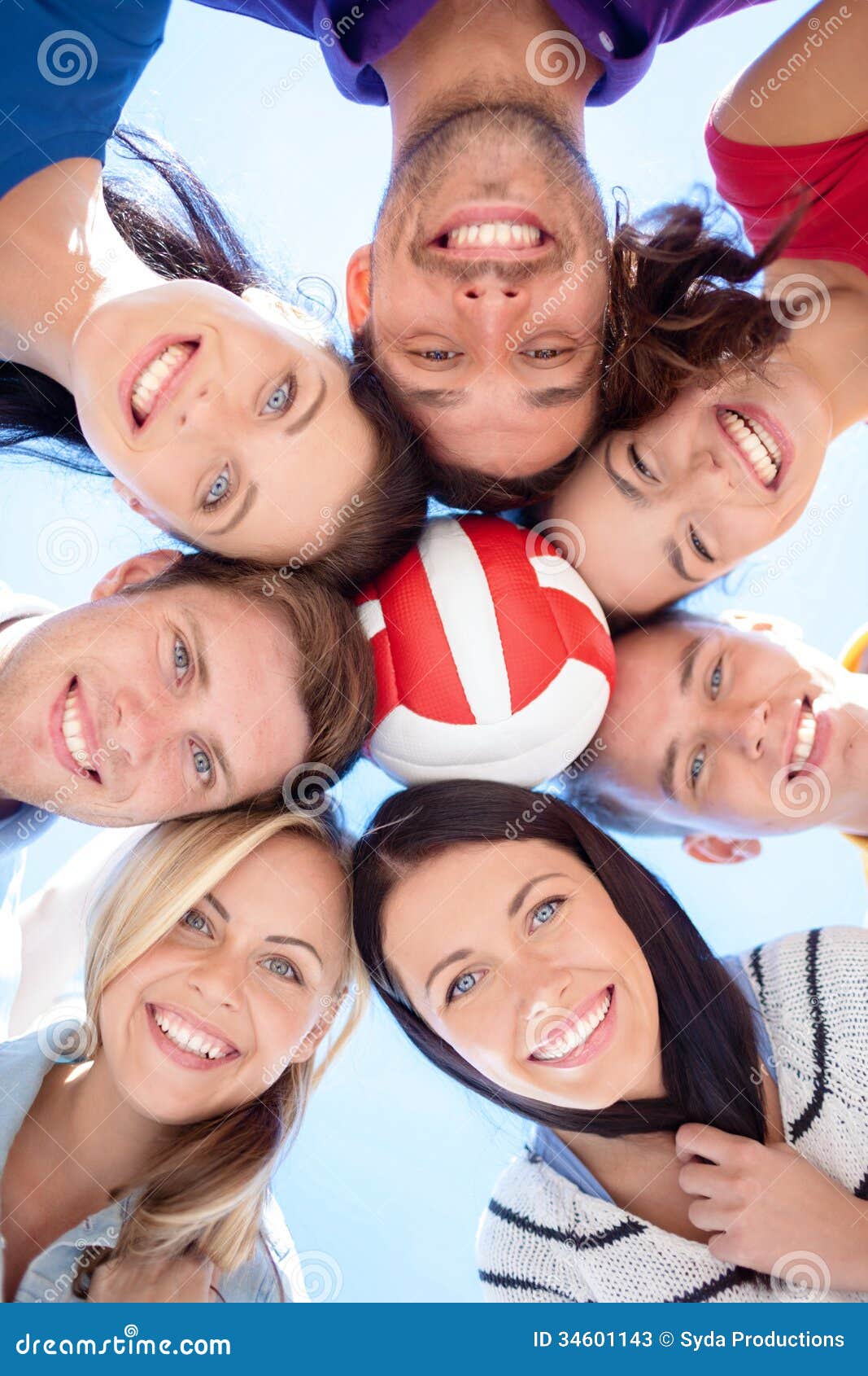 Group Of Teenagers Looking Down Stock Image Image 34601143