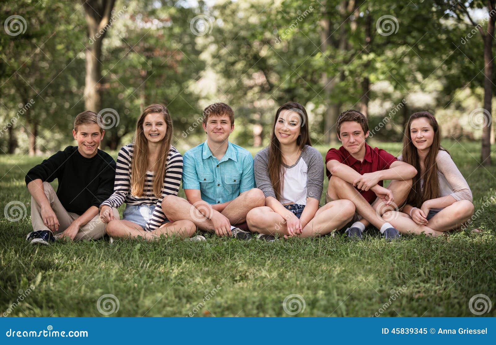 group of teens outdoors