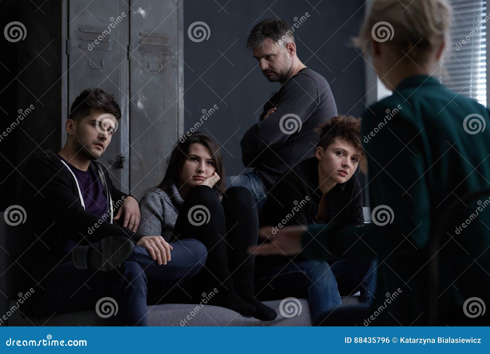 Group Therapy for Alcohol Addiction Stock Photo Image of mental
