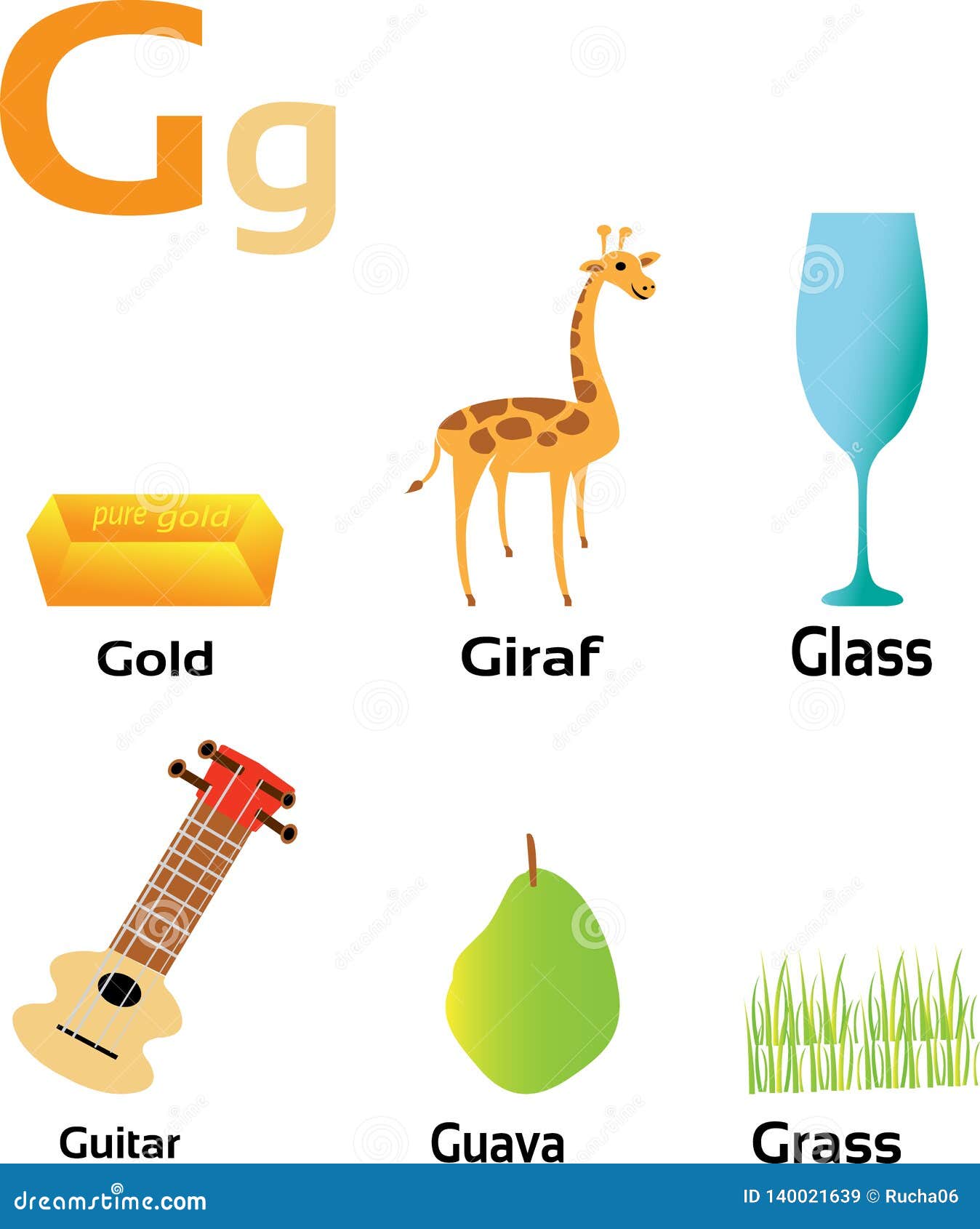 Group of Things Starting from Letter G Stock Vector - Illustration of fruits, kindergarten: 140021639 Group of Things Starting from Letter G Stock Vector - Illustration of fruits, kindergarten: 140021639