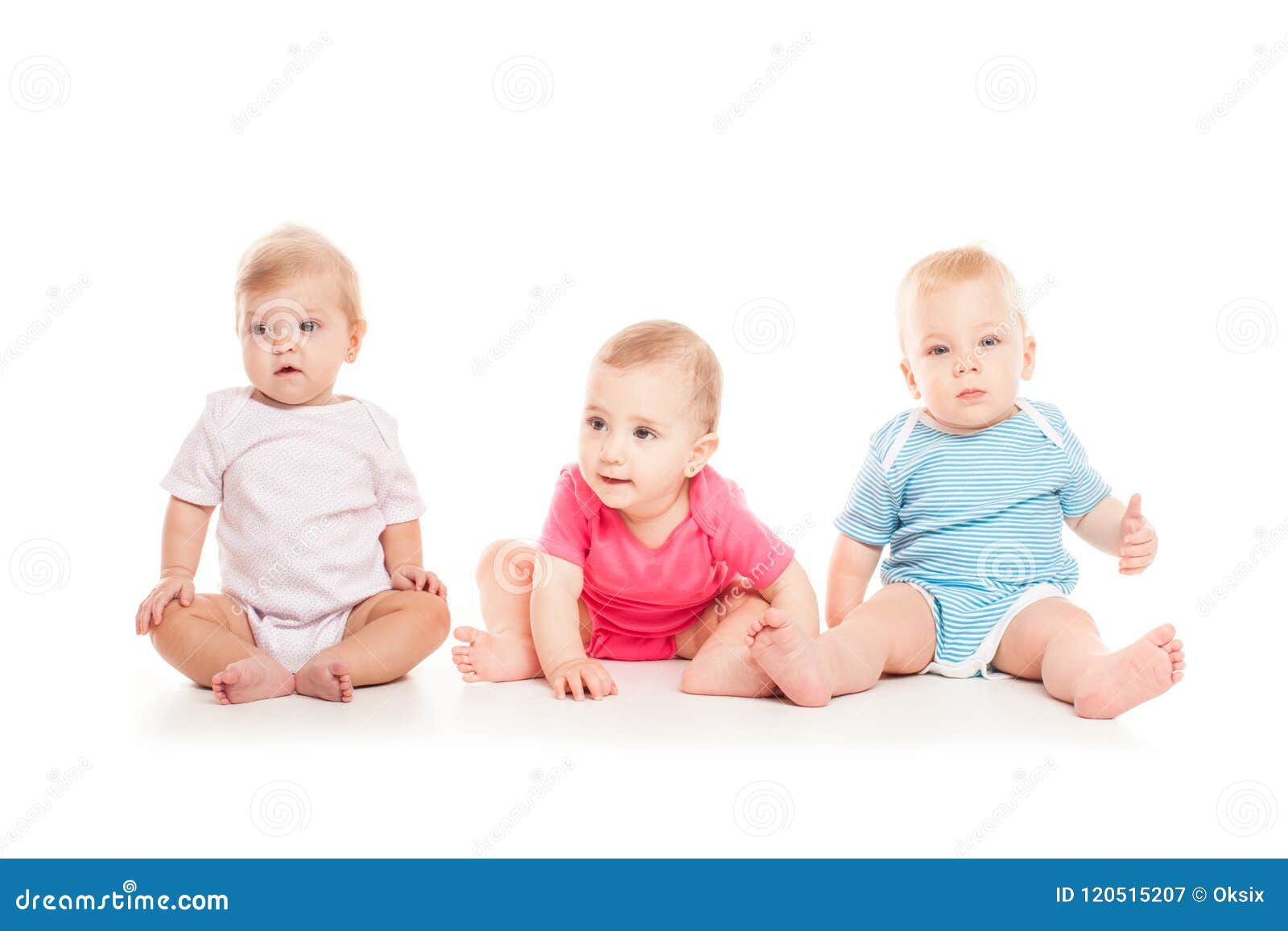 Group of three babies stock image. Image of beautiful 120515207