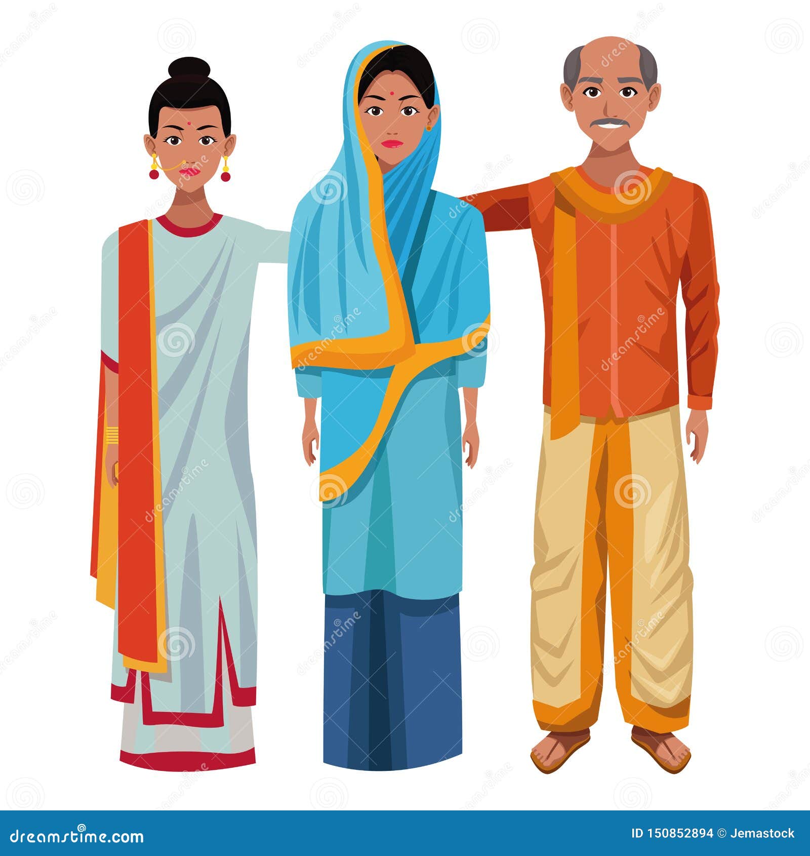 group of indian people avatar