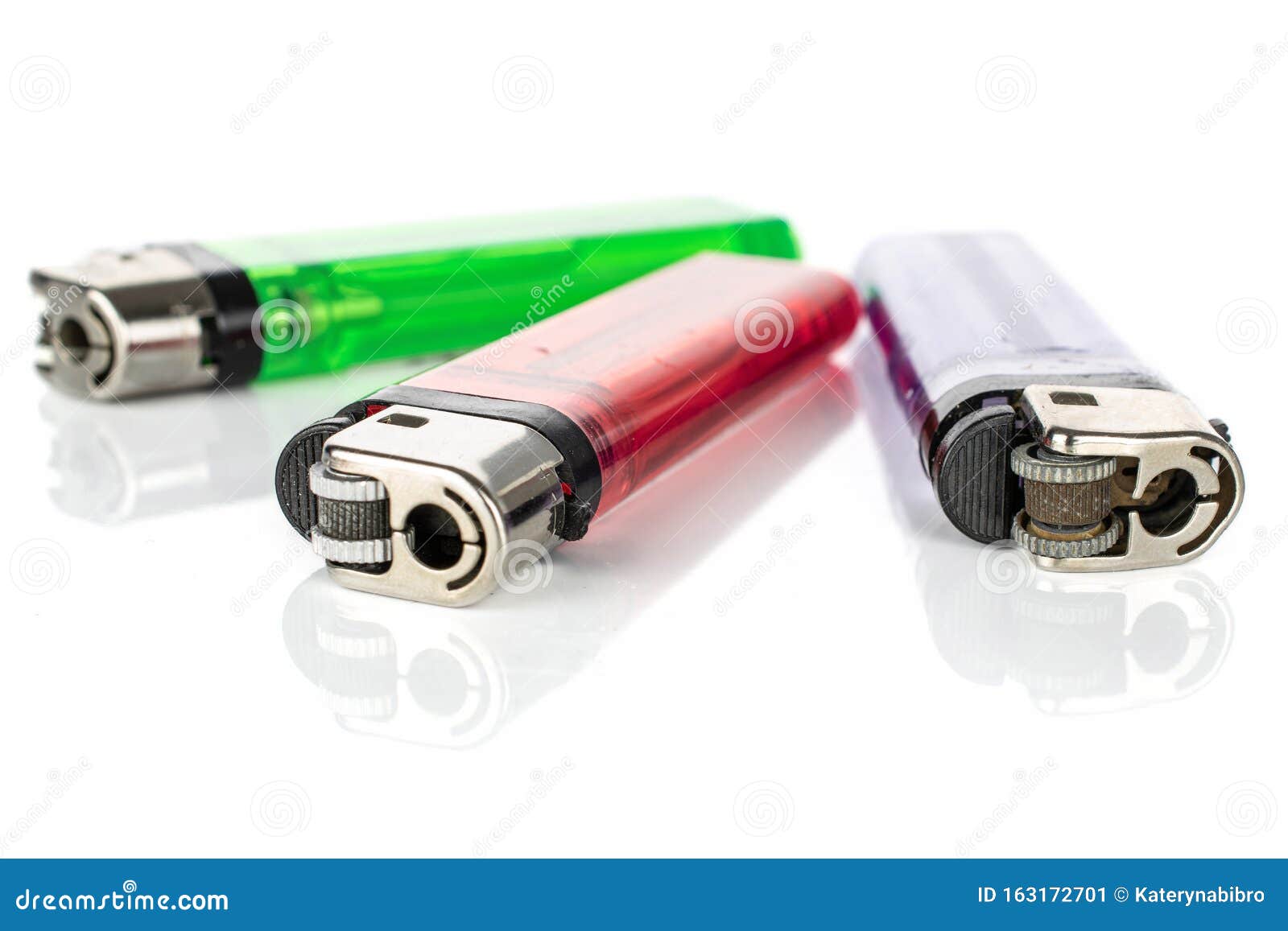 Plastic Lighter Isolated on White Stock Image Image of fire, folding