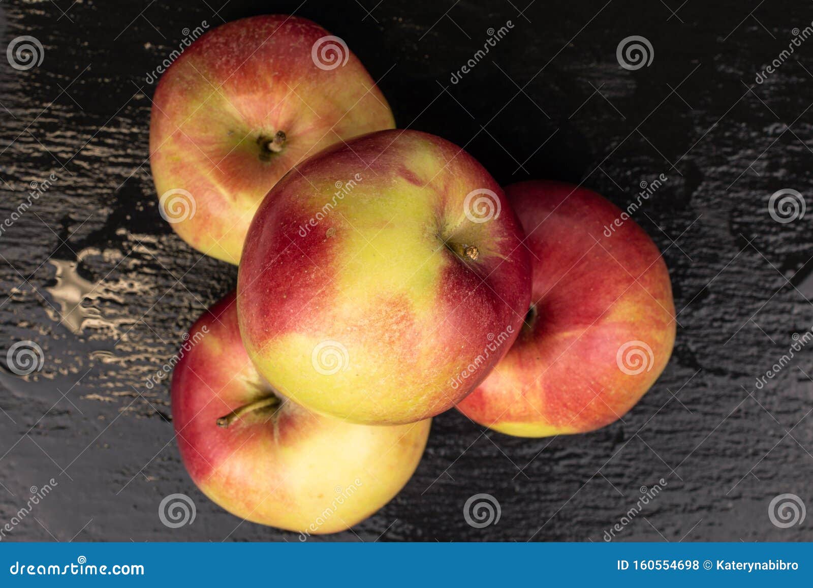 Red Jonagold Apple on Grey Stone Stock Photo Image of diet, intense