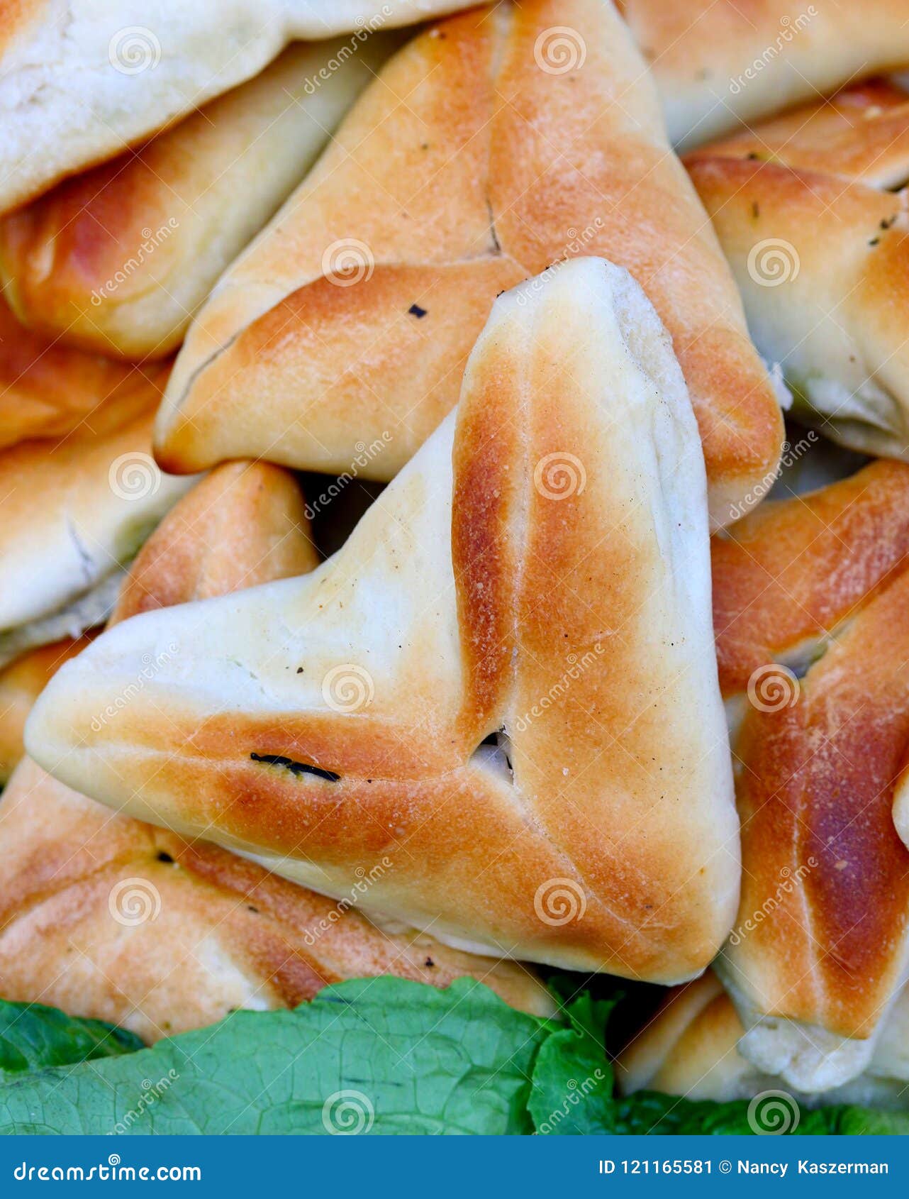 Triangle Shaped Spinach Pie Stock Image - Image of portion, ethnic