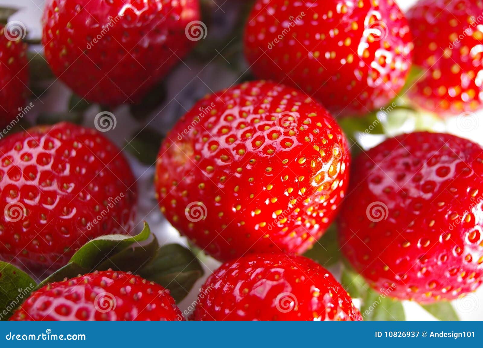 Group of Upside Down Strawberries Isolated Stock Image Image of fresh