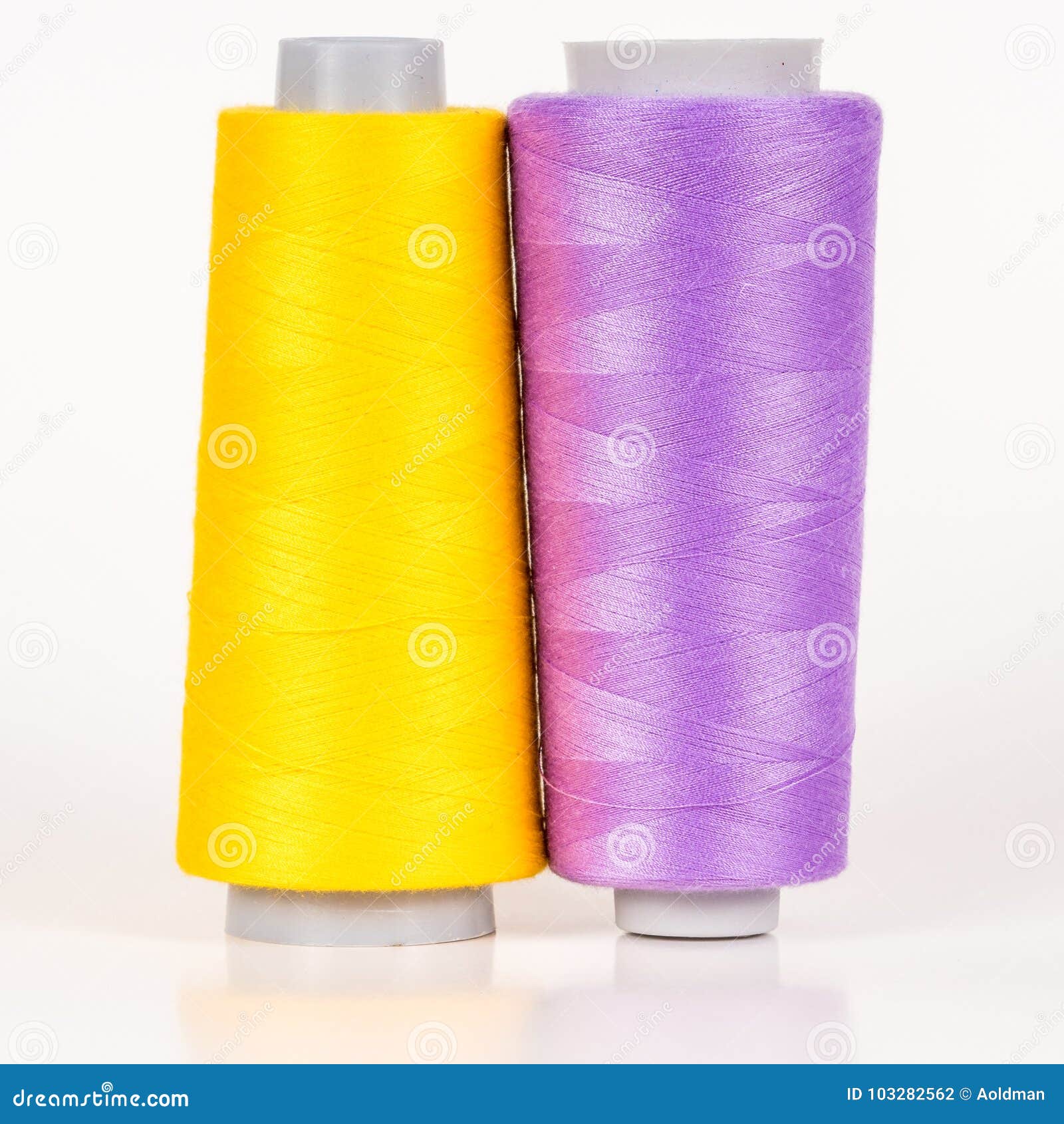 Vary colored thread coils stock photo. Image of factory 103282562