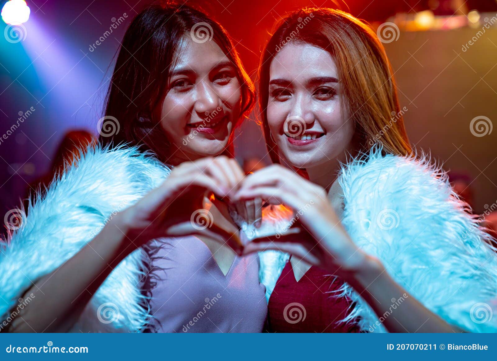 Group Of Women Friend Having Fun At Party In Dancing Club Stock Image