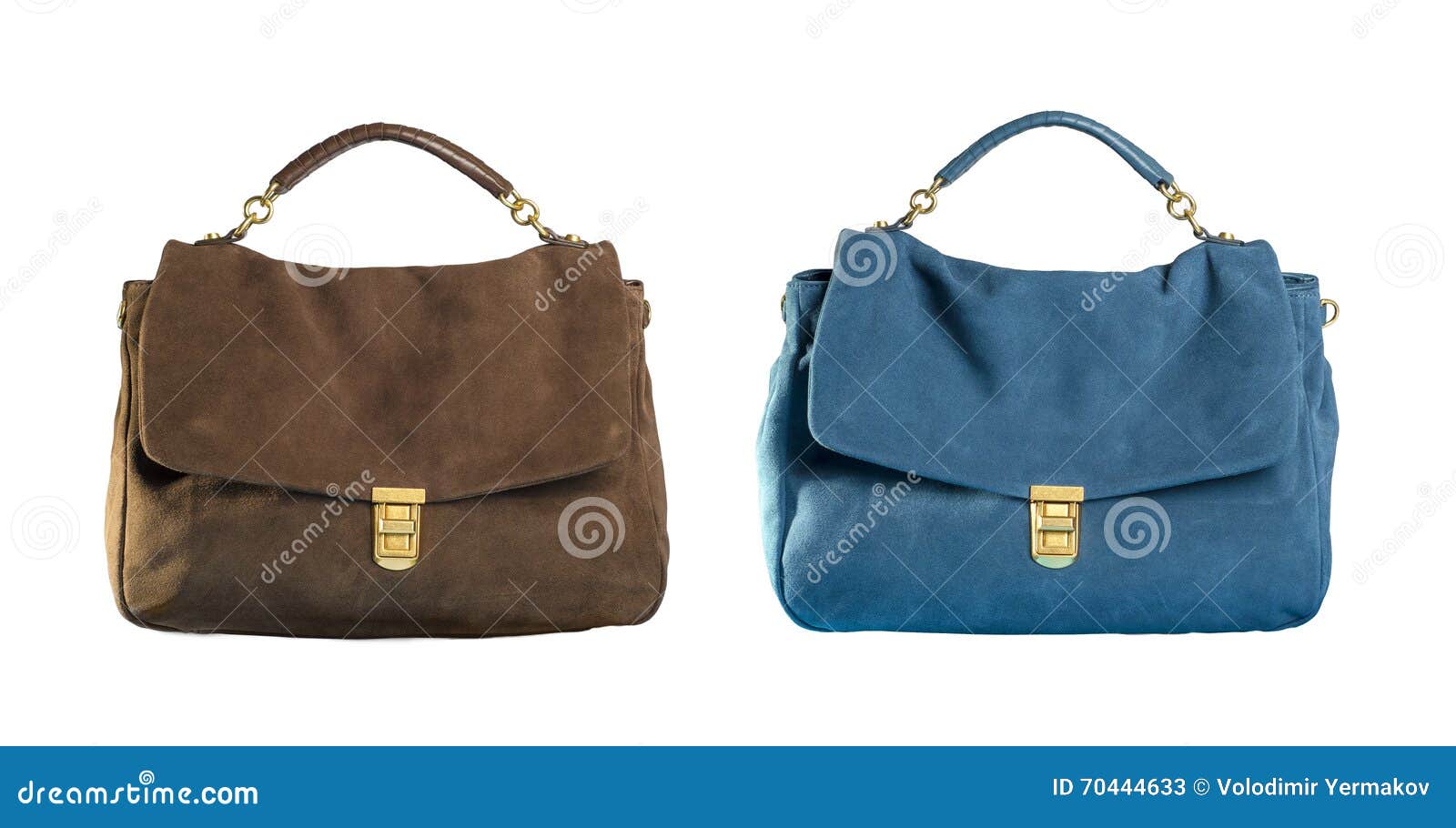 Group Of Women Leather Handbag Isolated On White Background Stock Image ...