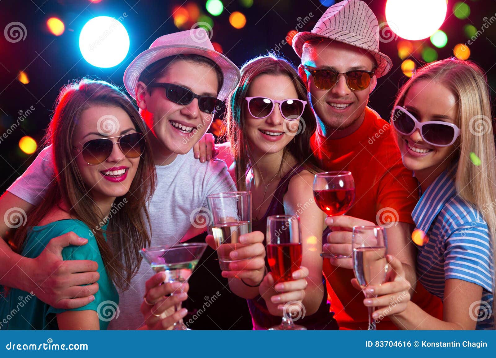 Group of Young People at Party Stock Photo - Image of female ...