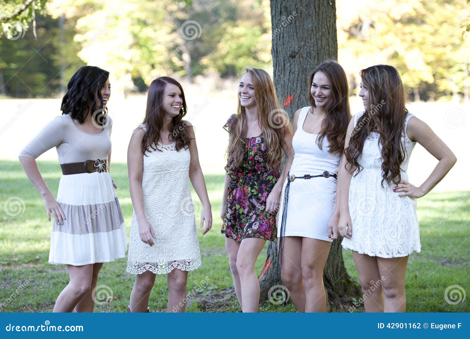 Groupe de jeunes filles photo stock. Image du caucasien 42901162