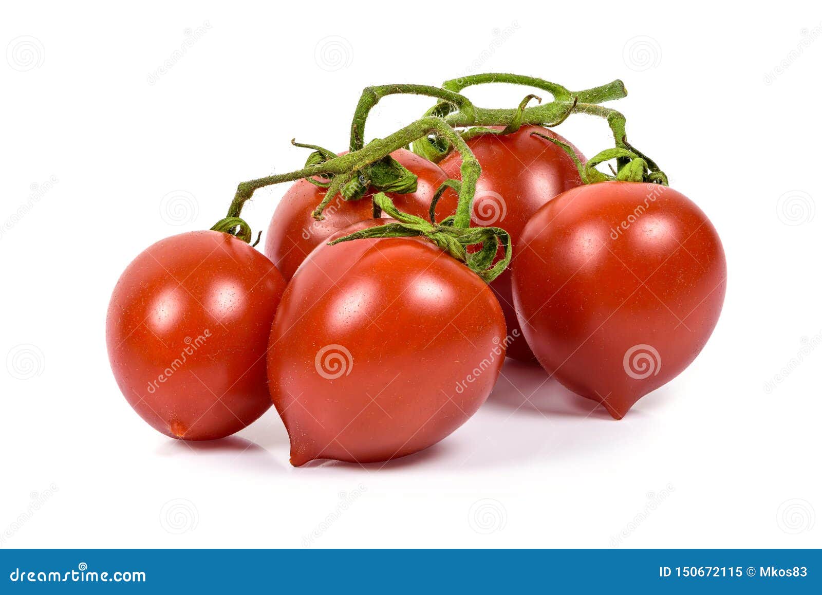 Groupe De Tomates Cerises Sur Le Fond Blanc Image Stock Image Du Frais Organique 150672115