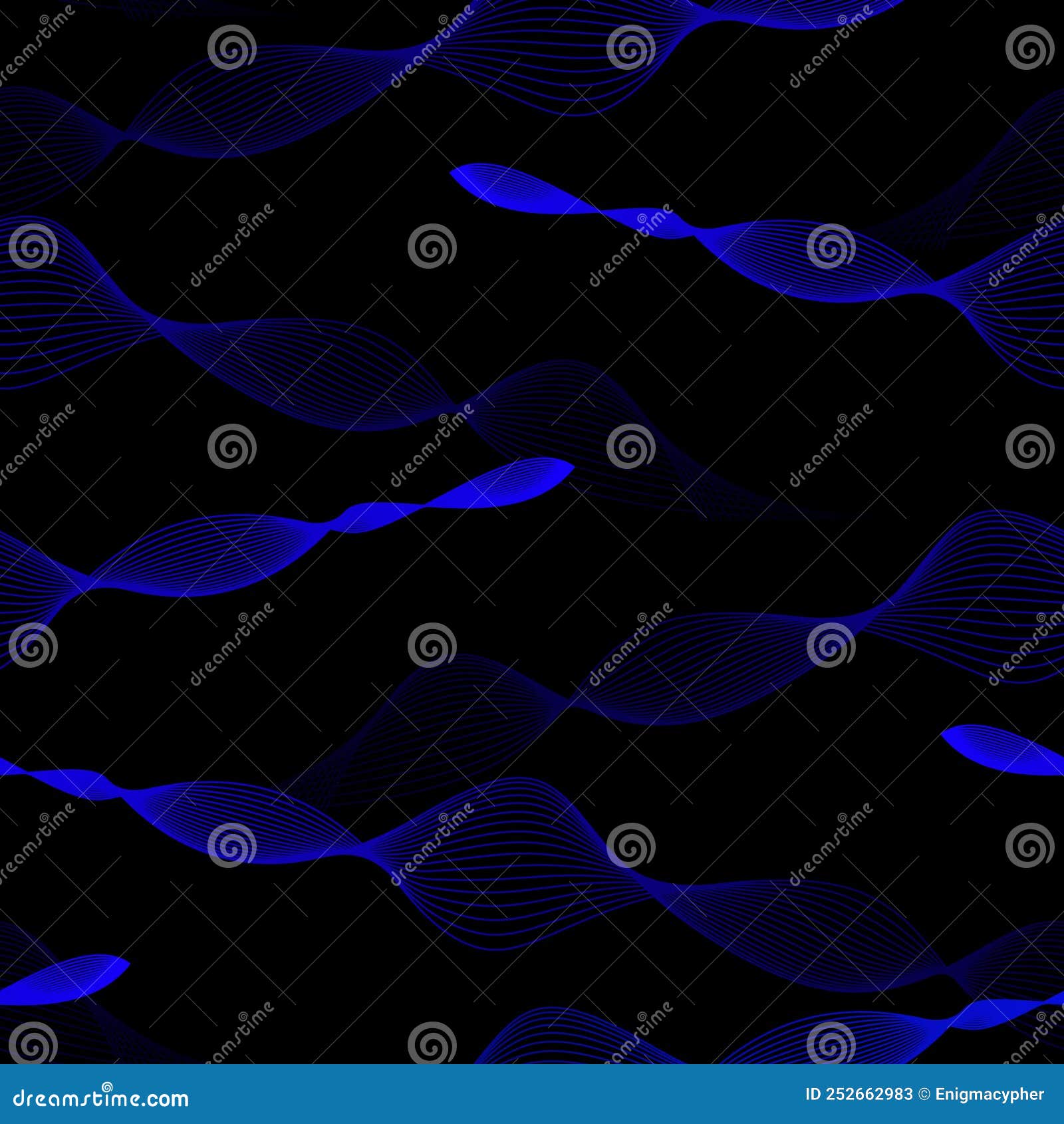 alternating abstract blue lines seamless wave pattern