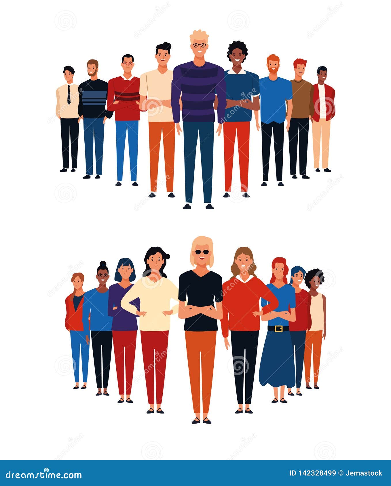 Groups of people cartoons stock vector. Illustration of head - 142328499 Groups of people cartoons stock vector. Illustration of head - 142328499