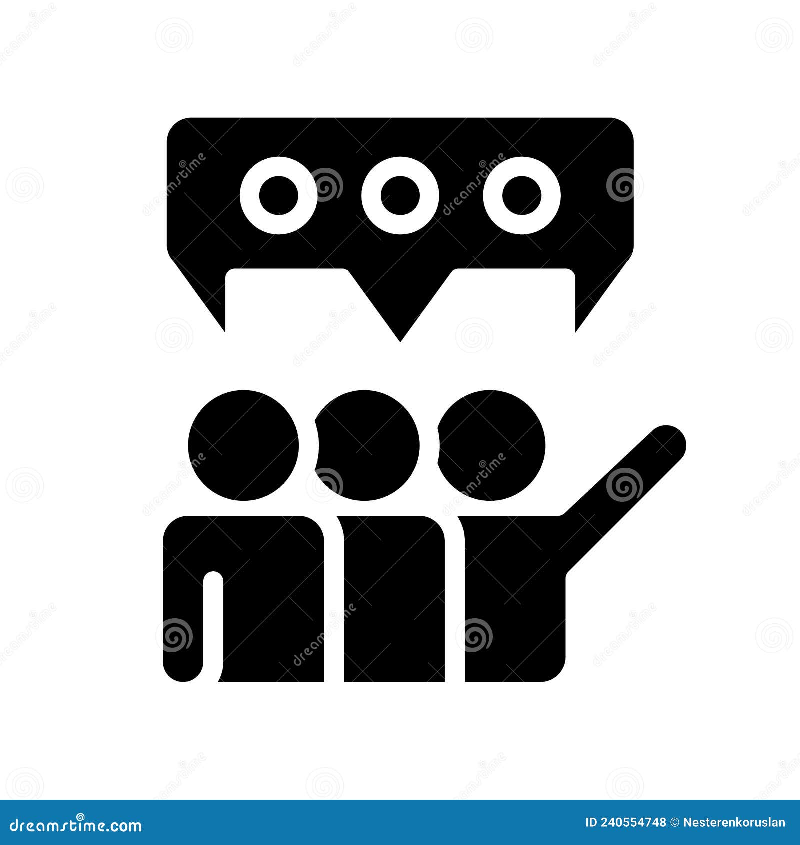 groupthink black glyph icon