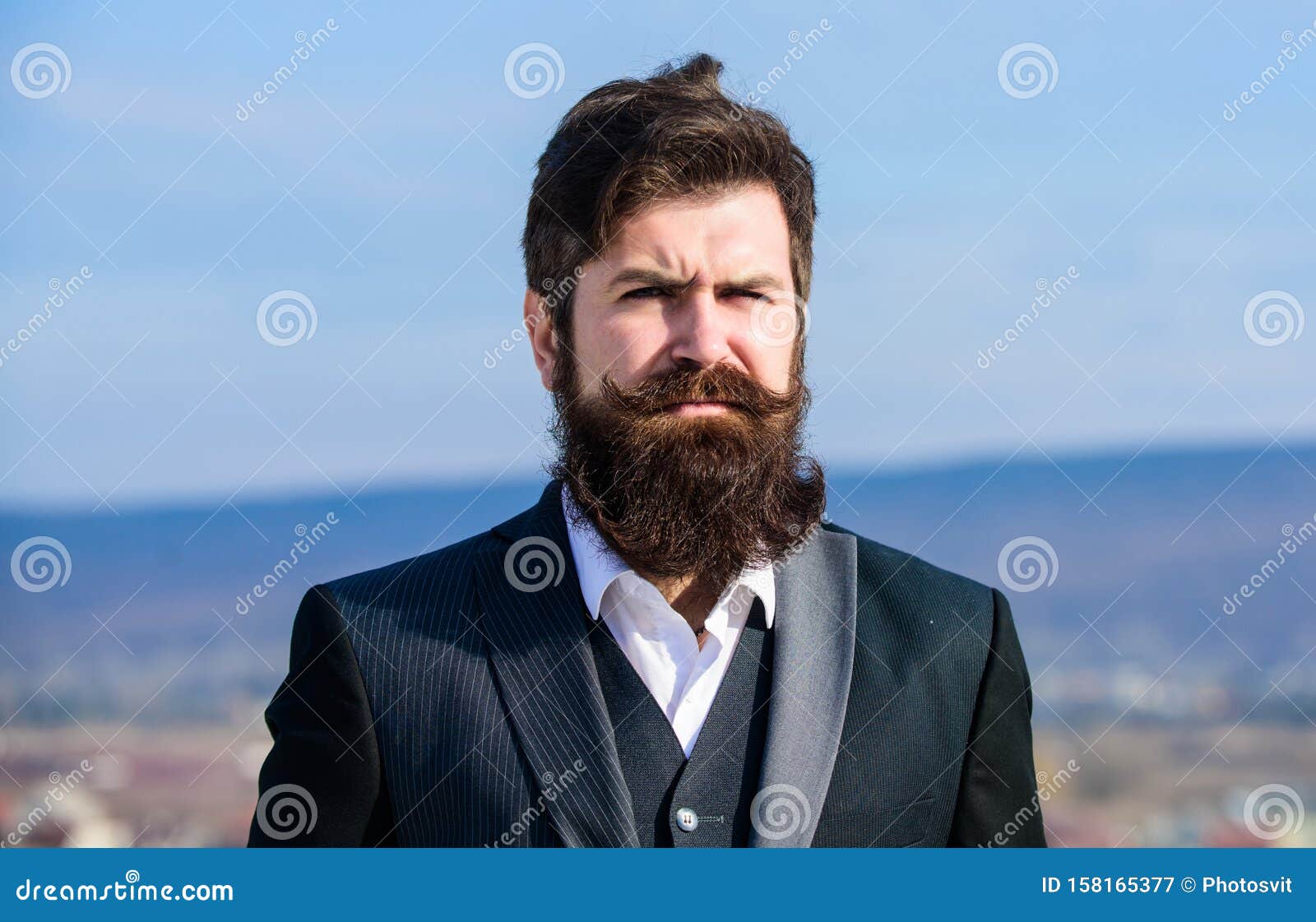 Grow Thick Beard Fast. Man Bearded Hipster Wear Formal Suit Blue Sky Background. Vintage Style Long Beard Stock Image - Image of long, male: 158165377 Grow Thick Beard Fast. Man Bearded Hipster Wear Formal Suit Blue Sky Background. Vintage Style Long Beard Stock Image - Image of long, male: 158165377