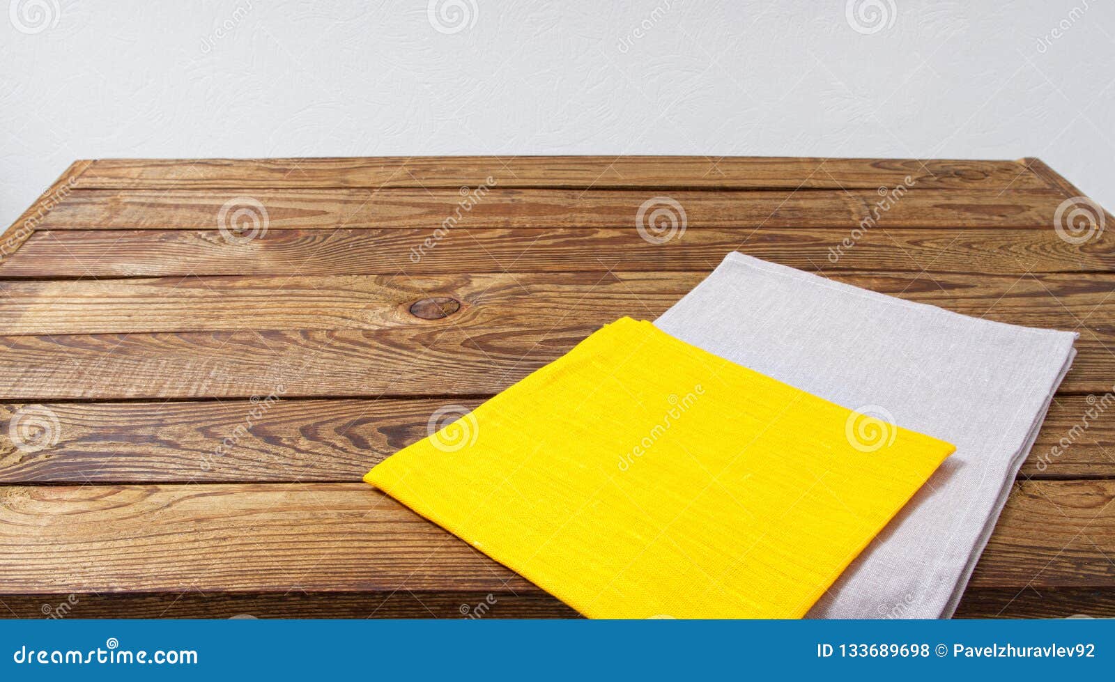 Download Grow And Yellow Paper Napkin On Empty Table Food Background Mock Up Stock Photo Image Of Board Copy 133689698 PSD Mockup Templates
