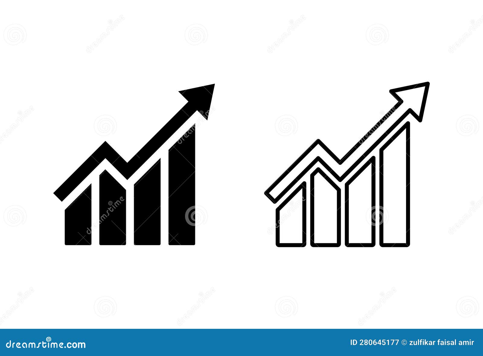 Growing Graph Icon . Chart Icon. Diagram Icon Stock Vector ...
