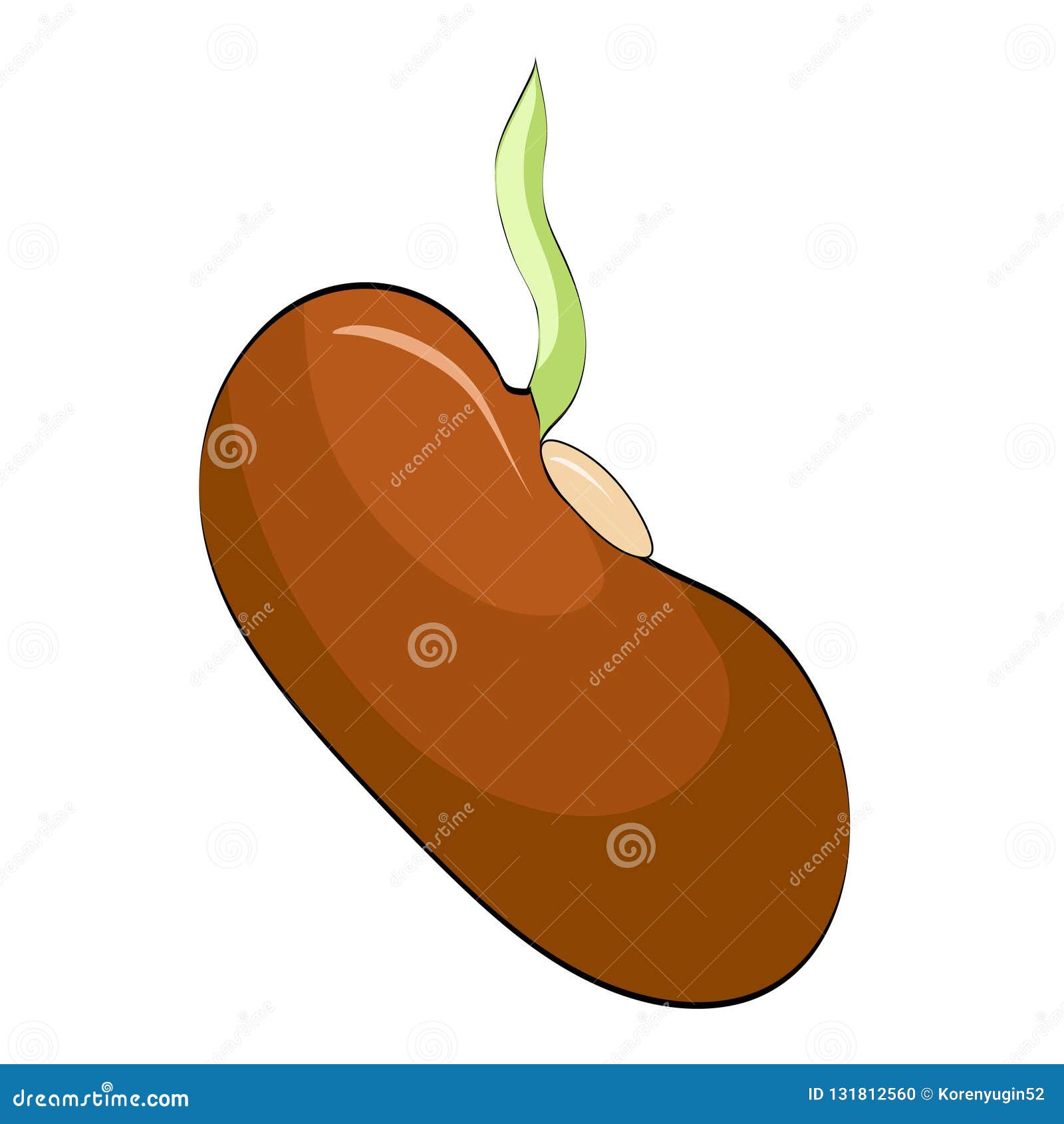 Growing Plant Seed in Cartoon Style for Your Design, Stock Vector  Illustration Stock Vector - Illustration of flat, design: 131812560
