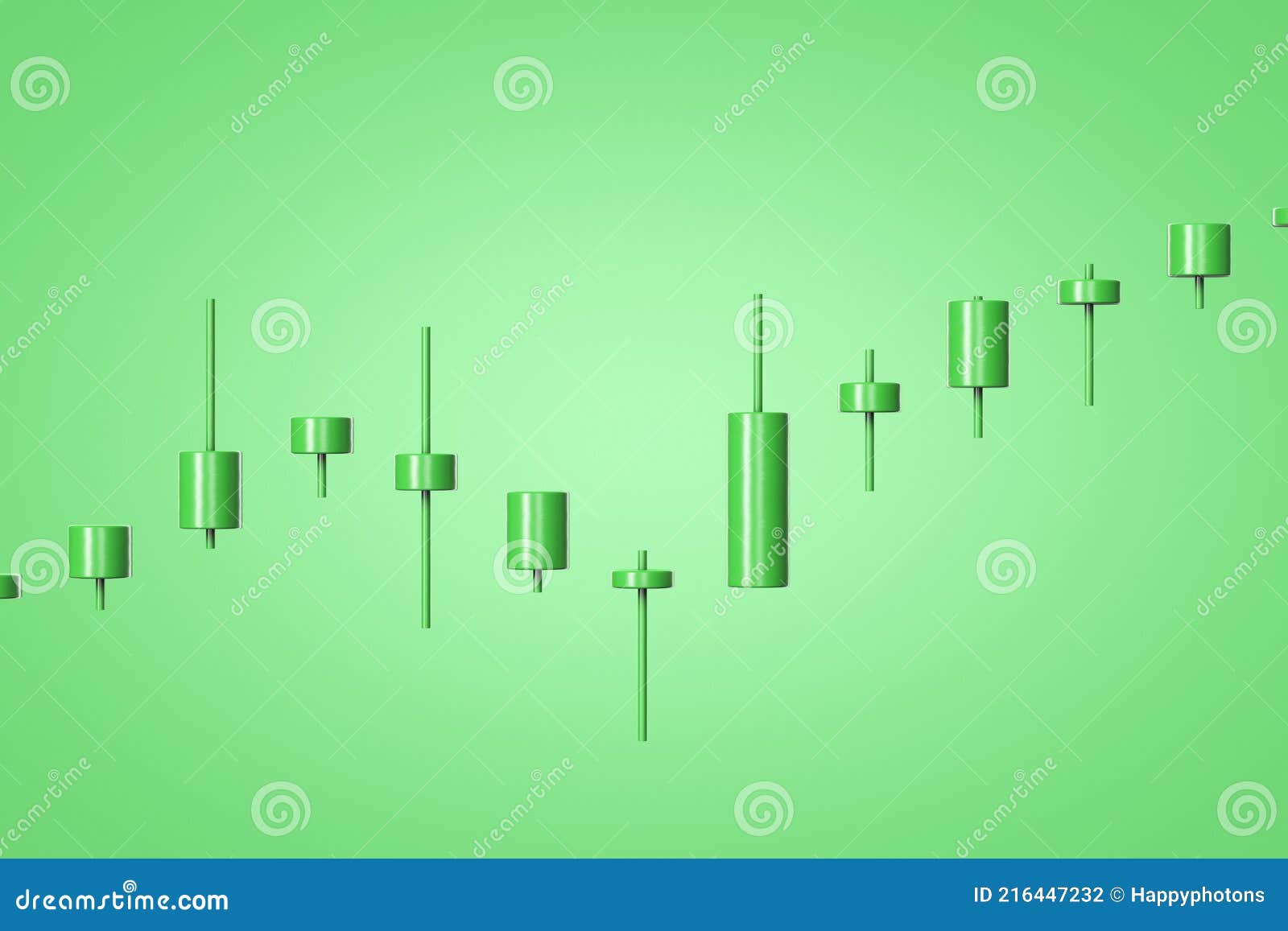 Growing Quotes Chart. Investment Topics Stock Photo Image of
