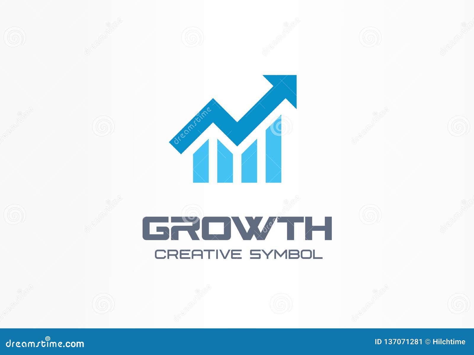 growth creative  concept. increase, bank profit, grow up arrow abstract business logo. stock finance market