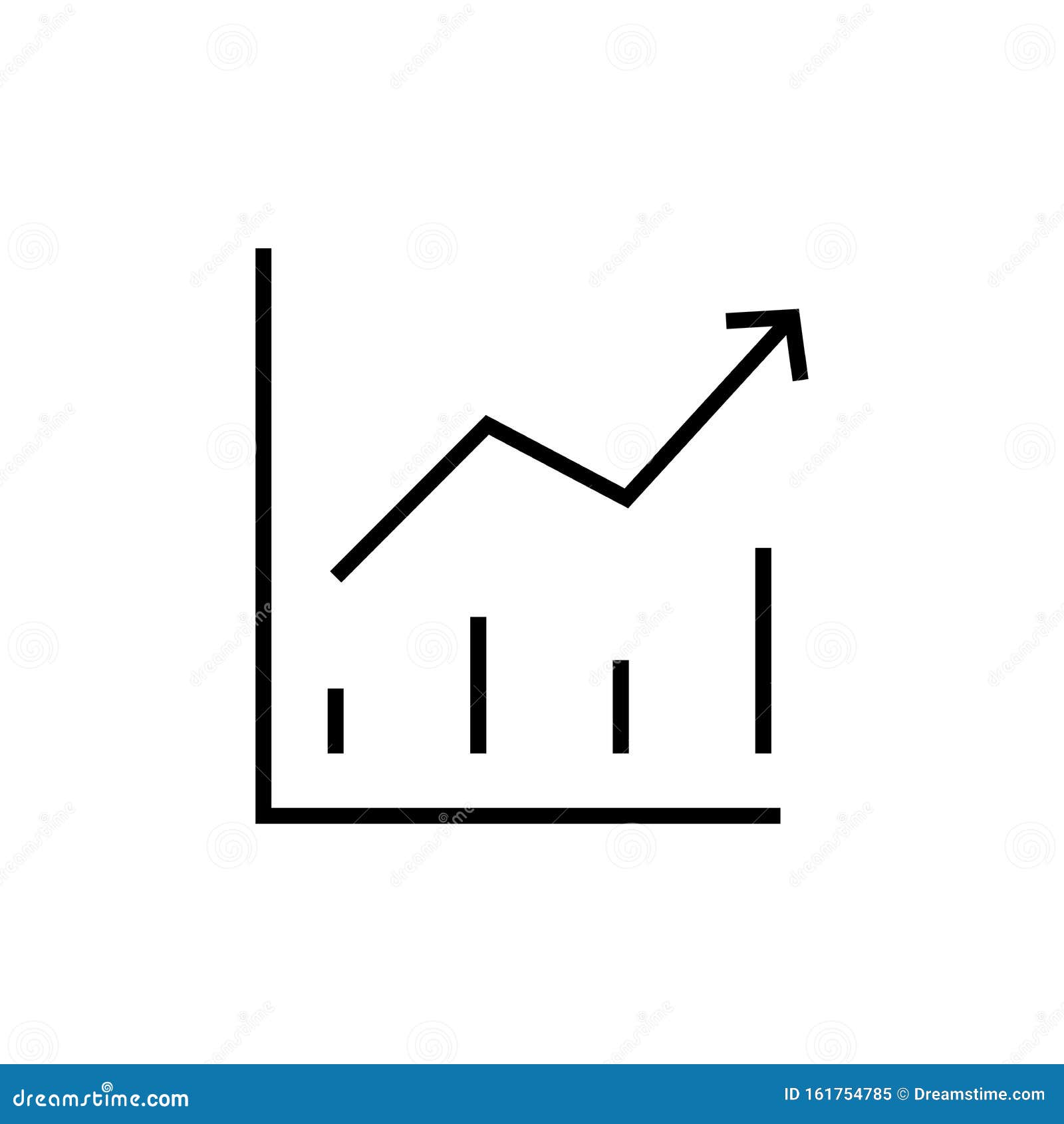 growth icon of a dolor or earnings icon  