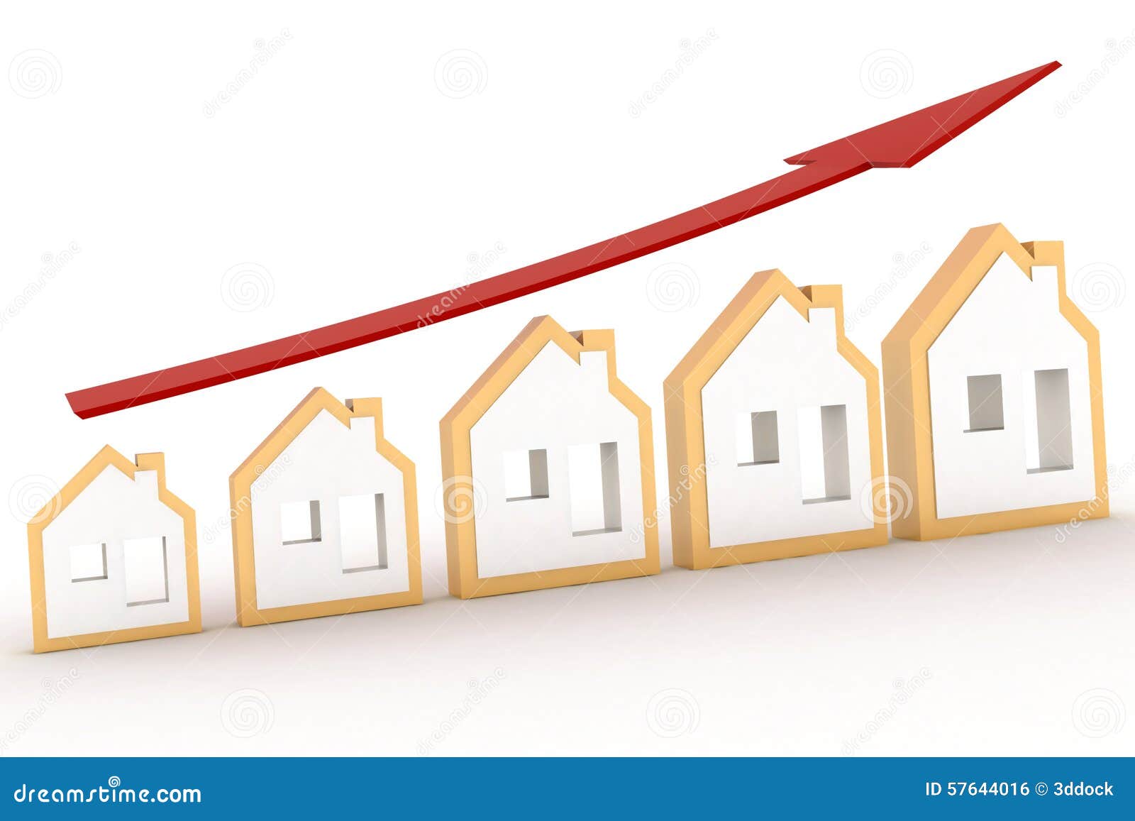Growth in Real Estate Shown on Graph Stock Illustration Illustration