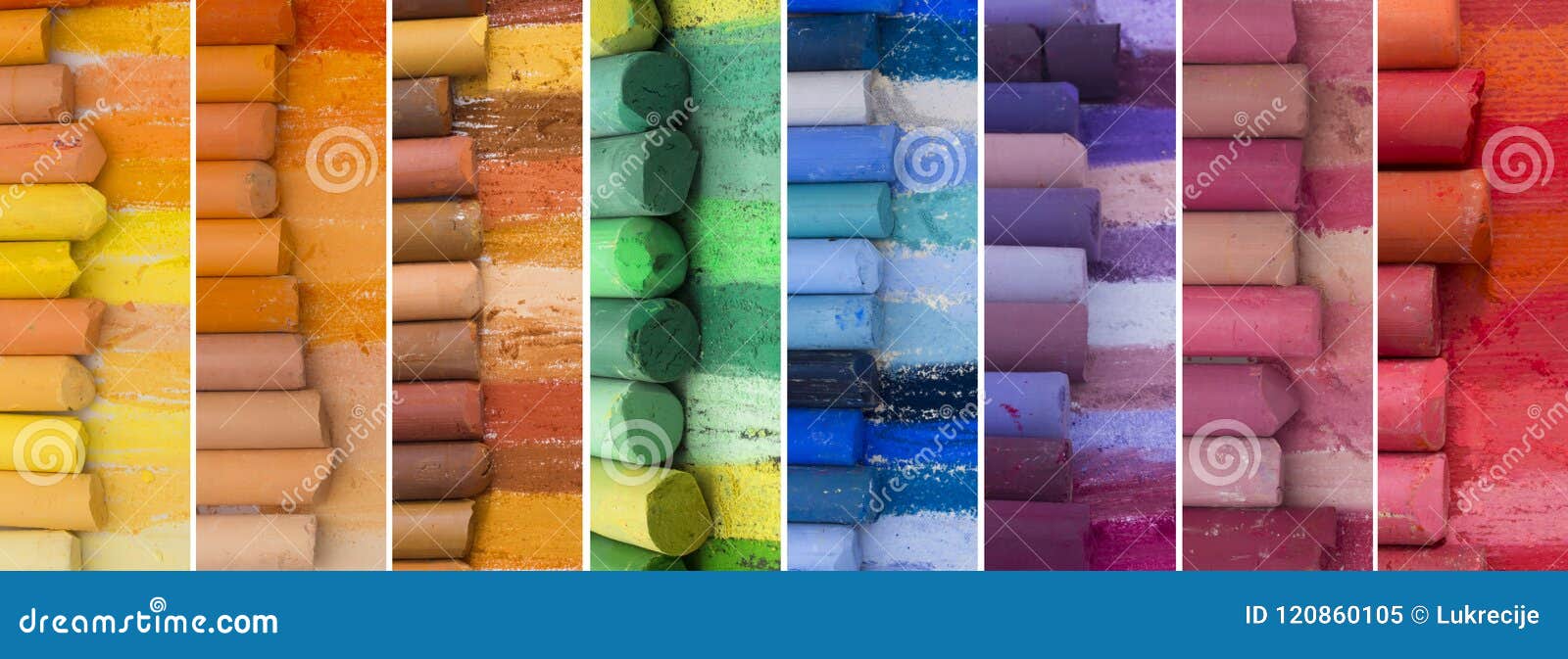 Große Sammlung bunte Fahnen. Gemacht von den künstlerischen Zeichenstiften in den verschiedenen Farben