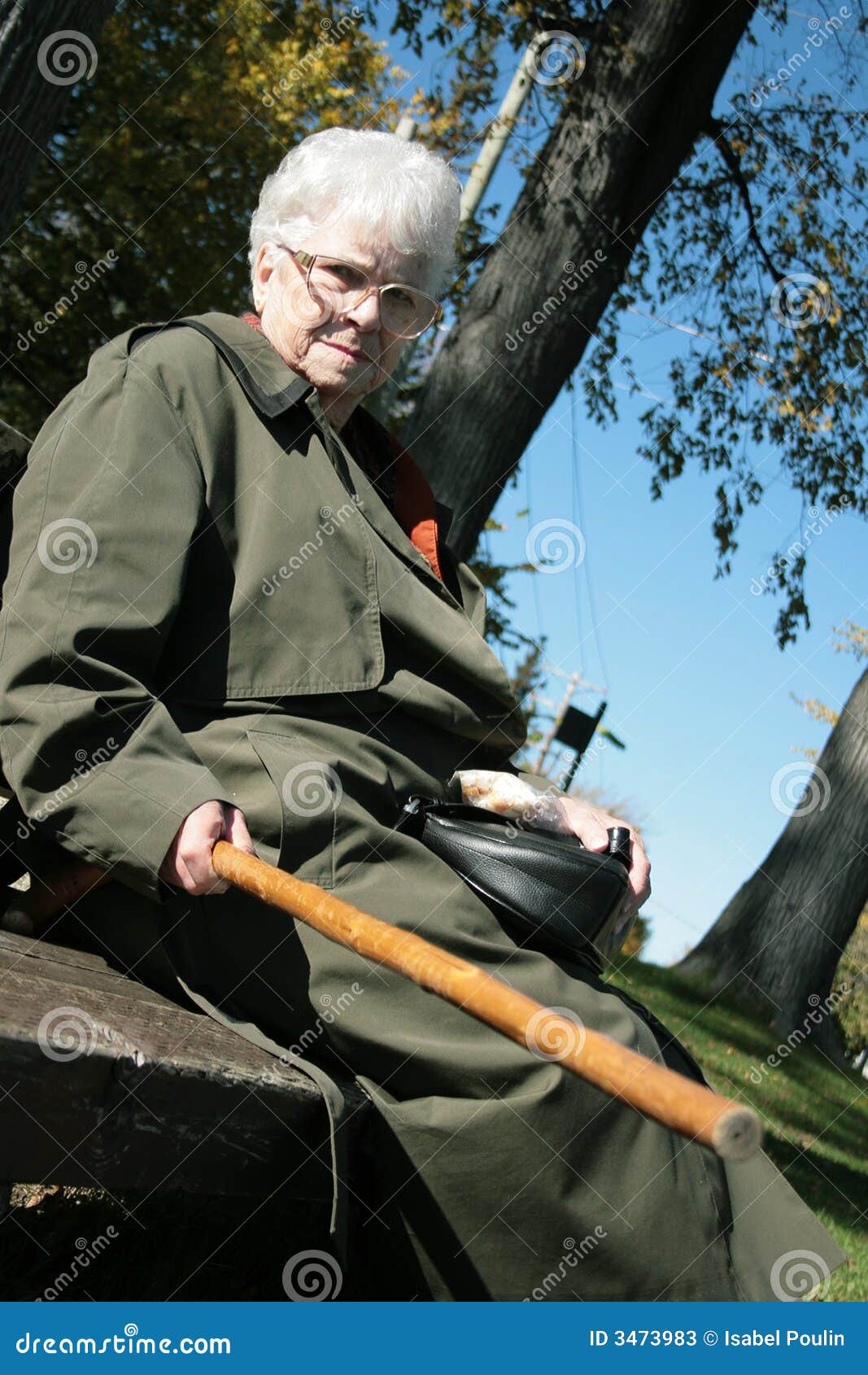 Grumpy old woman stock image. Image of lady, grump, park - 3473983