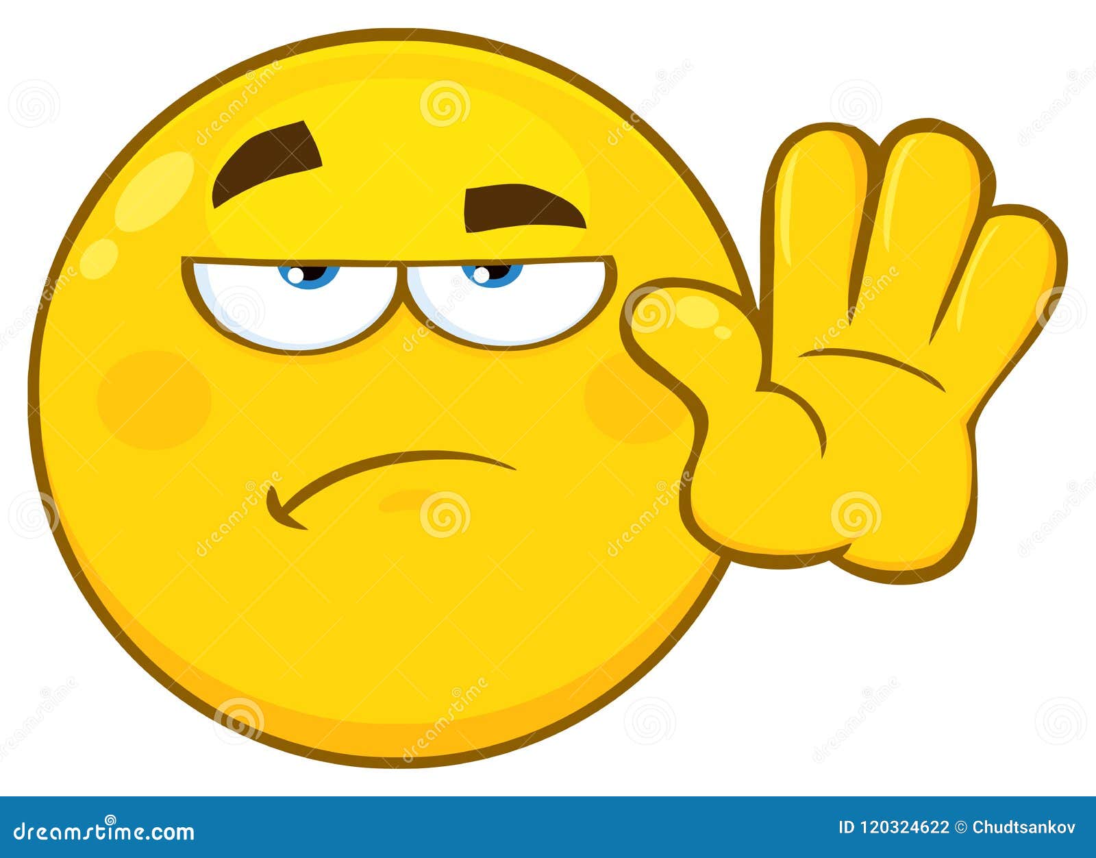 Angry grumpy cat emoji face Royalty Free Vector Image