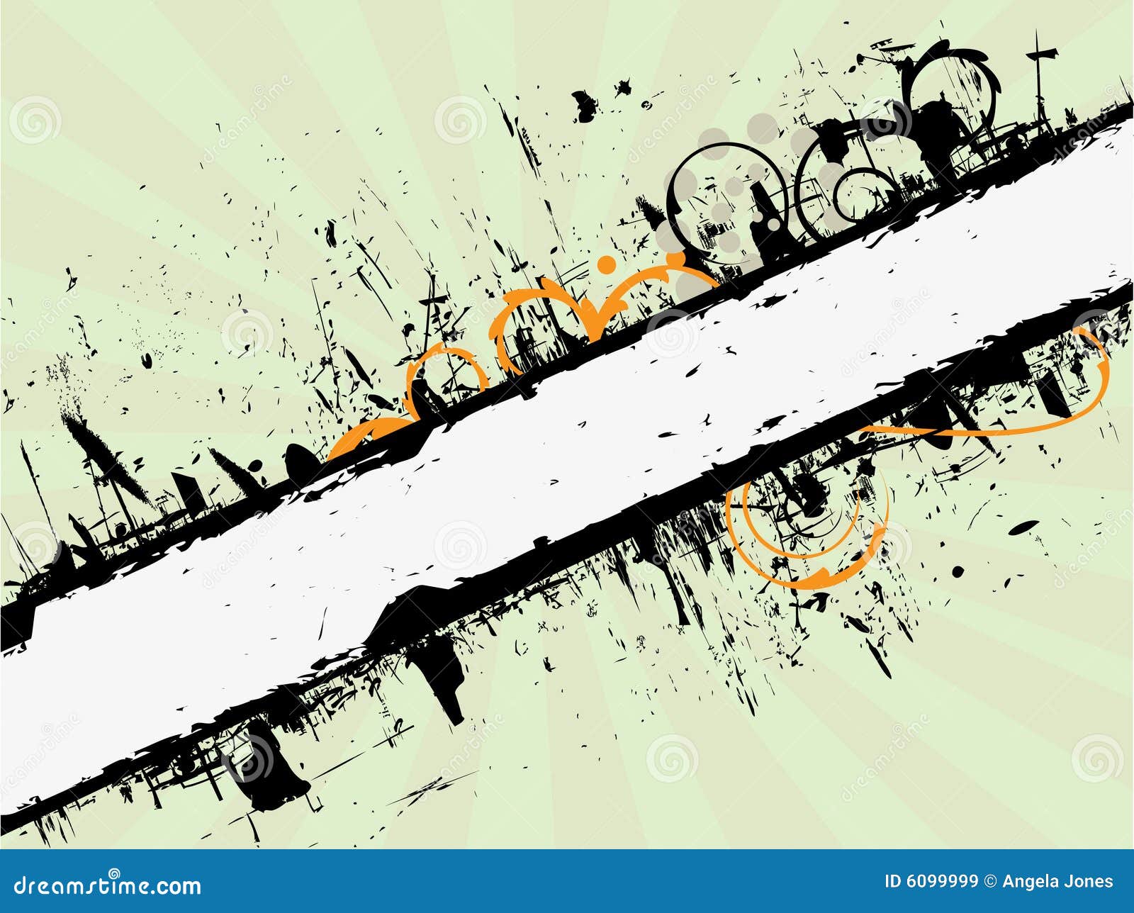 Grunge banner stock vector. Illustration of wallpaper - 6099999