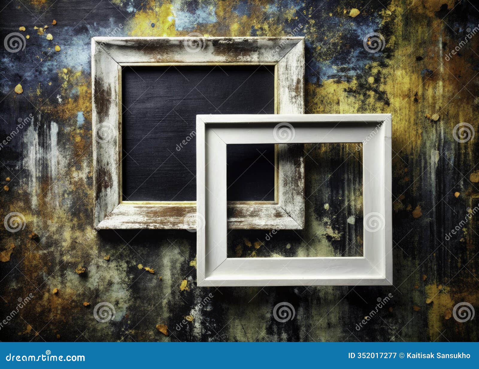 grunge black paint square frames distressed elegant and versatile  s for posters flyers banners and more