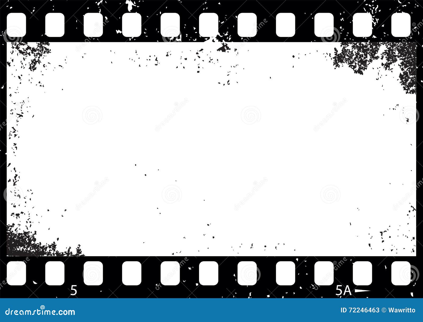Grunge Black and White Film Frame, Stock Vector - Illustration of abstract,  poster: 72246463