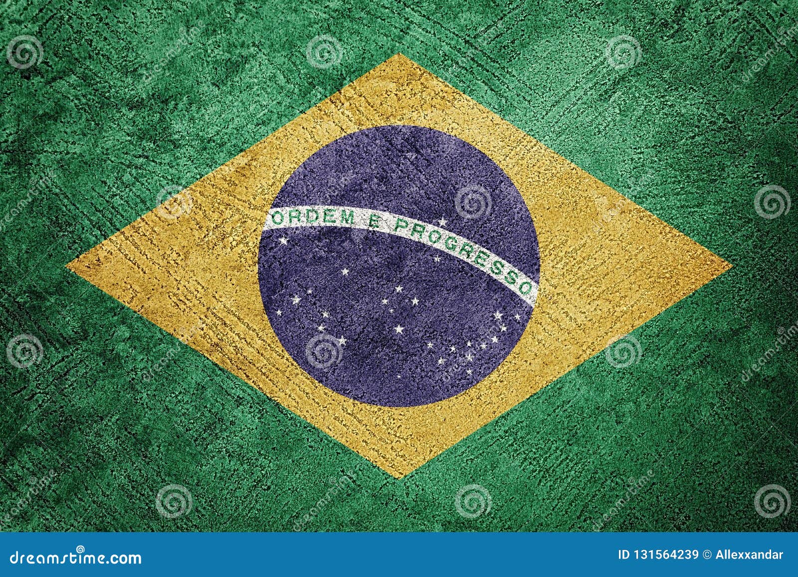 grunge brasil flag. brazilian flag with grunge texture