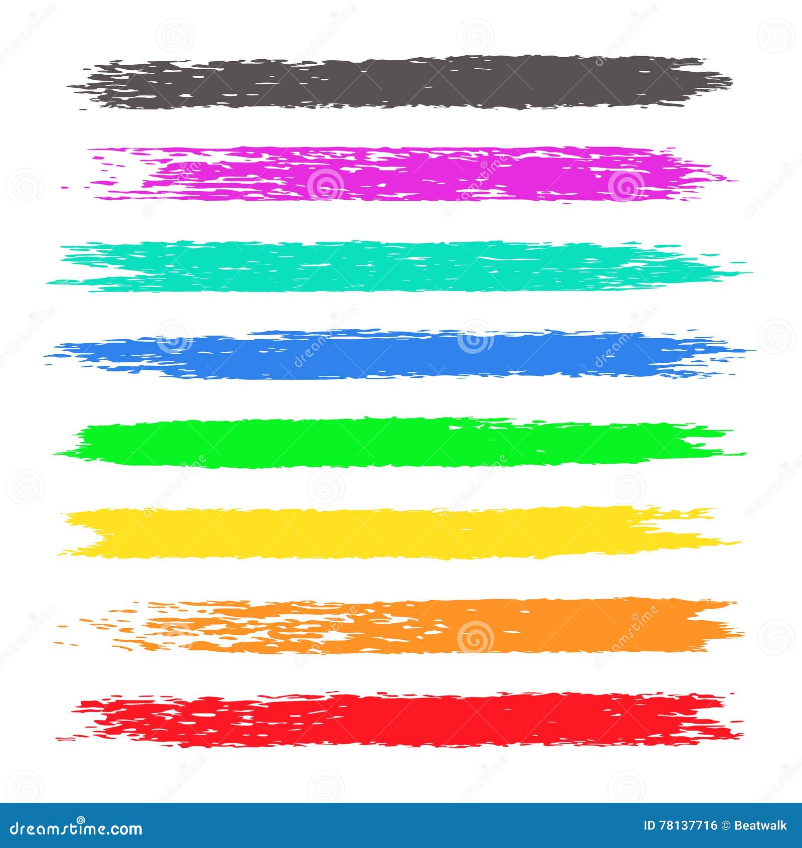 Download Grunge Colorful Chalk Stripes Stock Vector - Illustration ...