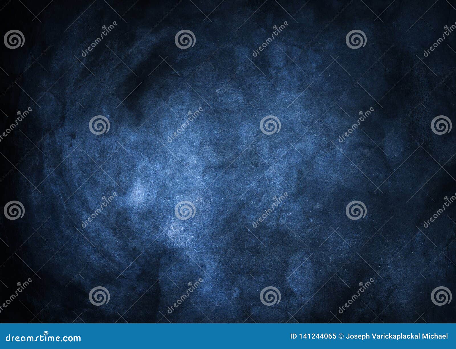 Grime Faded Dark Blue Background On A Rough Surface Stock