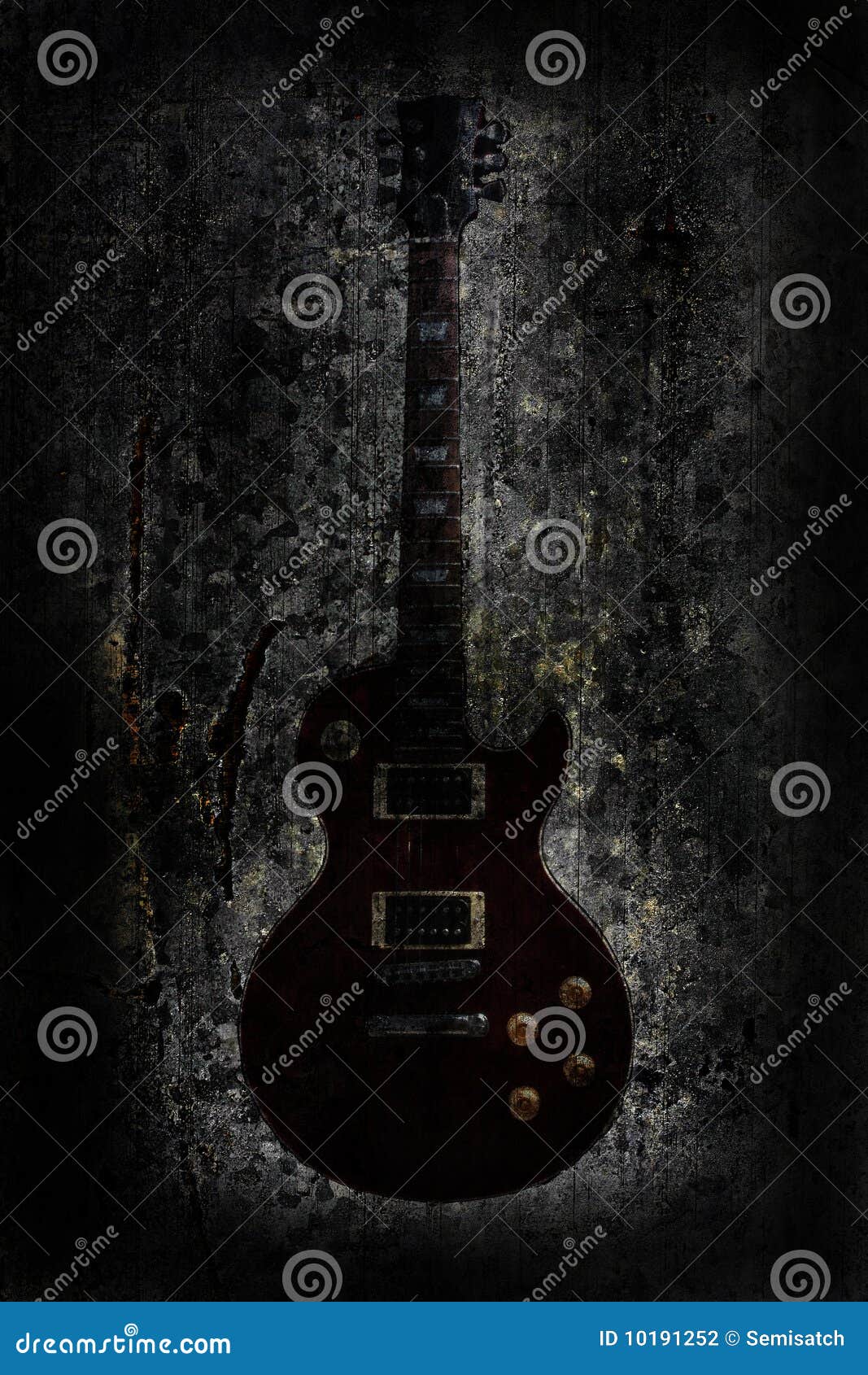 Grunge guitar background stock photo. Image of black 10191252