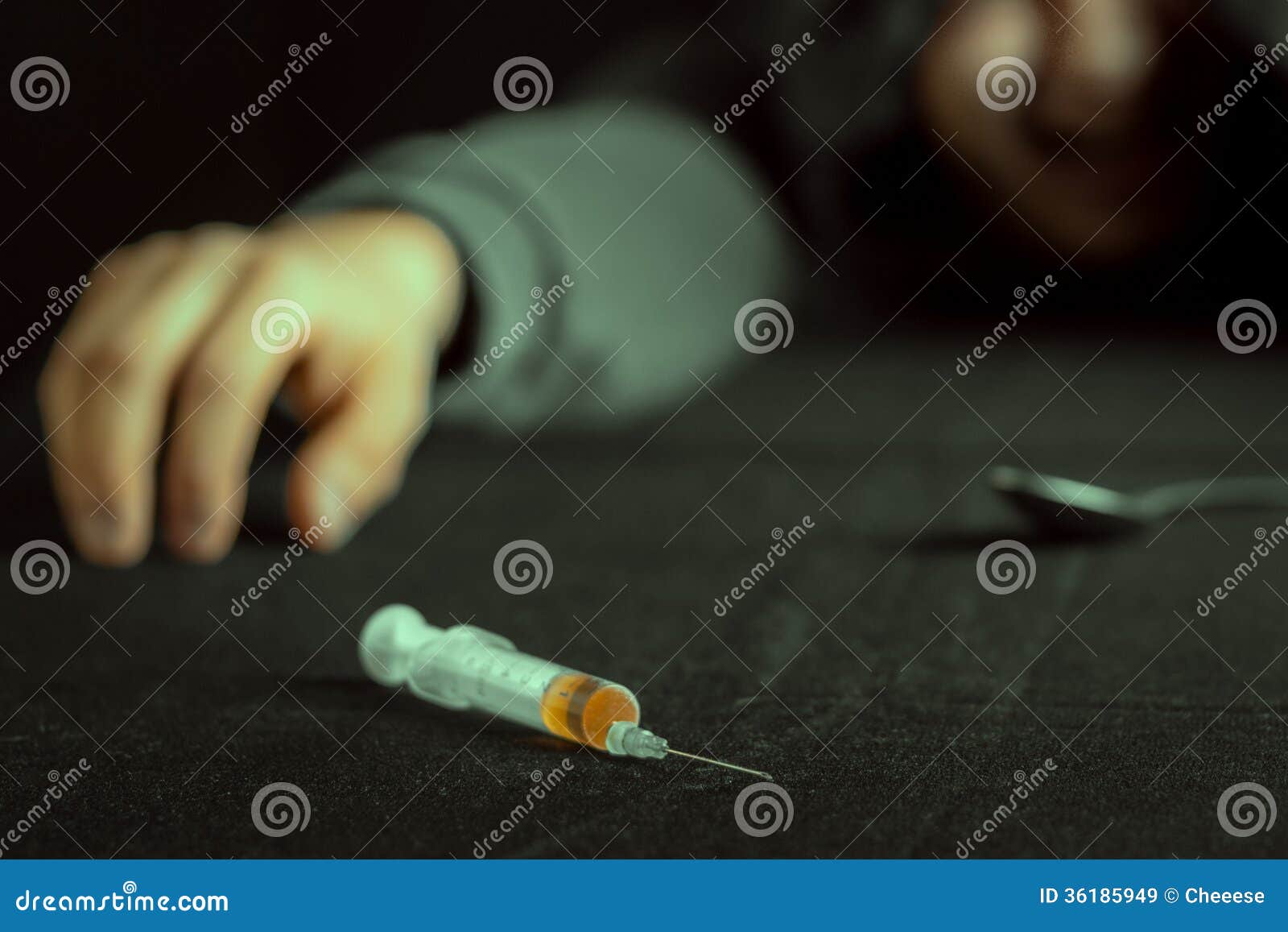 Grunge Image of a Depressed Drug Stock Image Image of narcotic, death