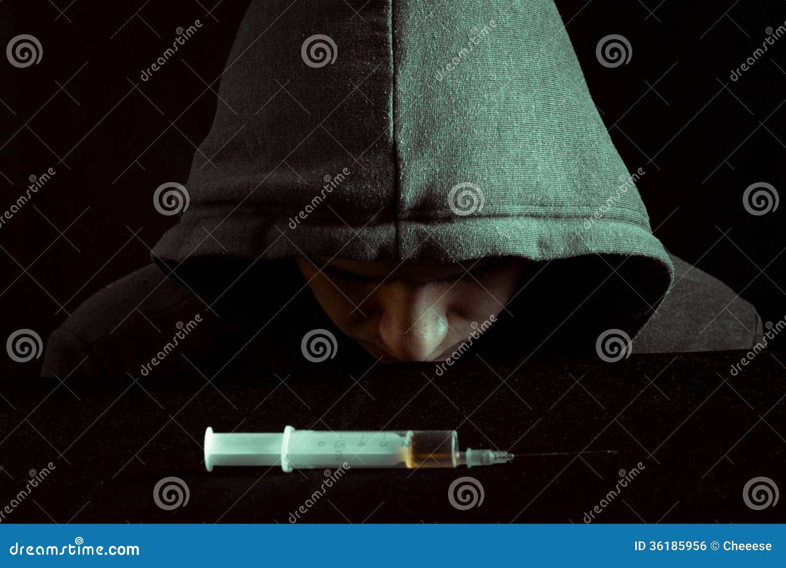 Grunge Image of a Depressed Drug Stock Photo Image of addict