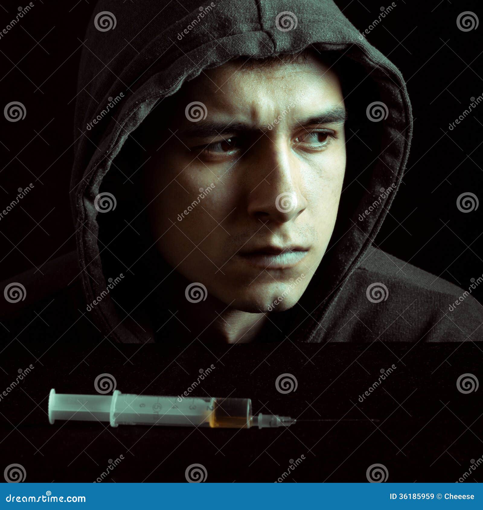 Grunge Image of a Depressed Drug Stock Image Image of human, narcotic