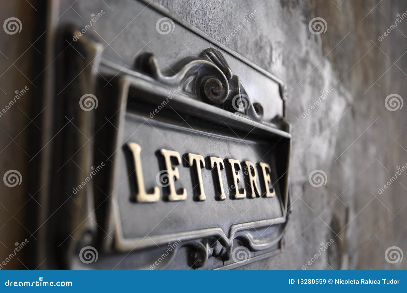 Grunge mail box in Italy stock image. Image of home, message 13280559