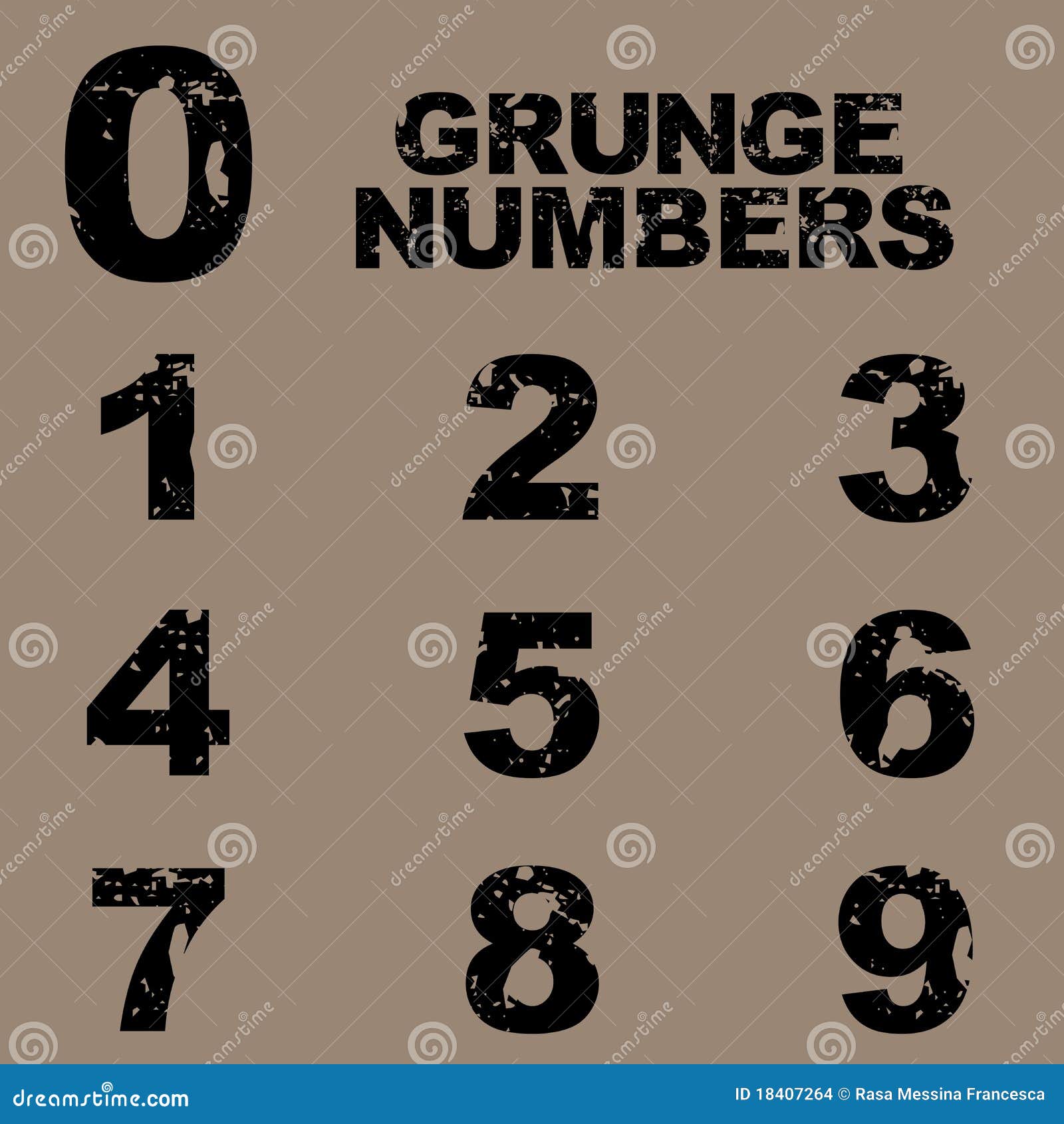 grunge numbers