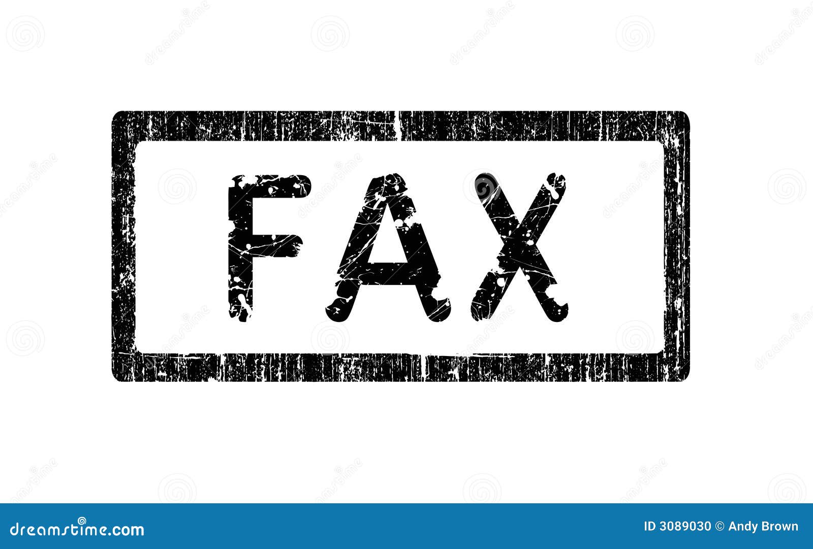 Grunge Office Stamp FAX stock vector. Illustration of clipart 3089030