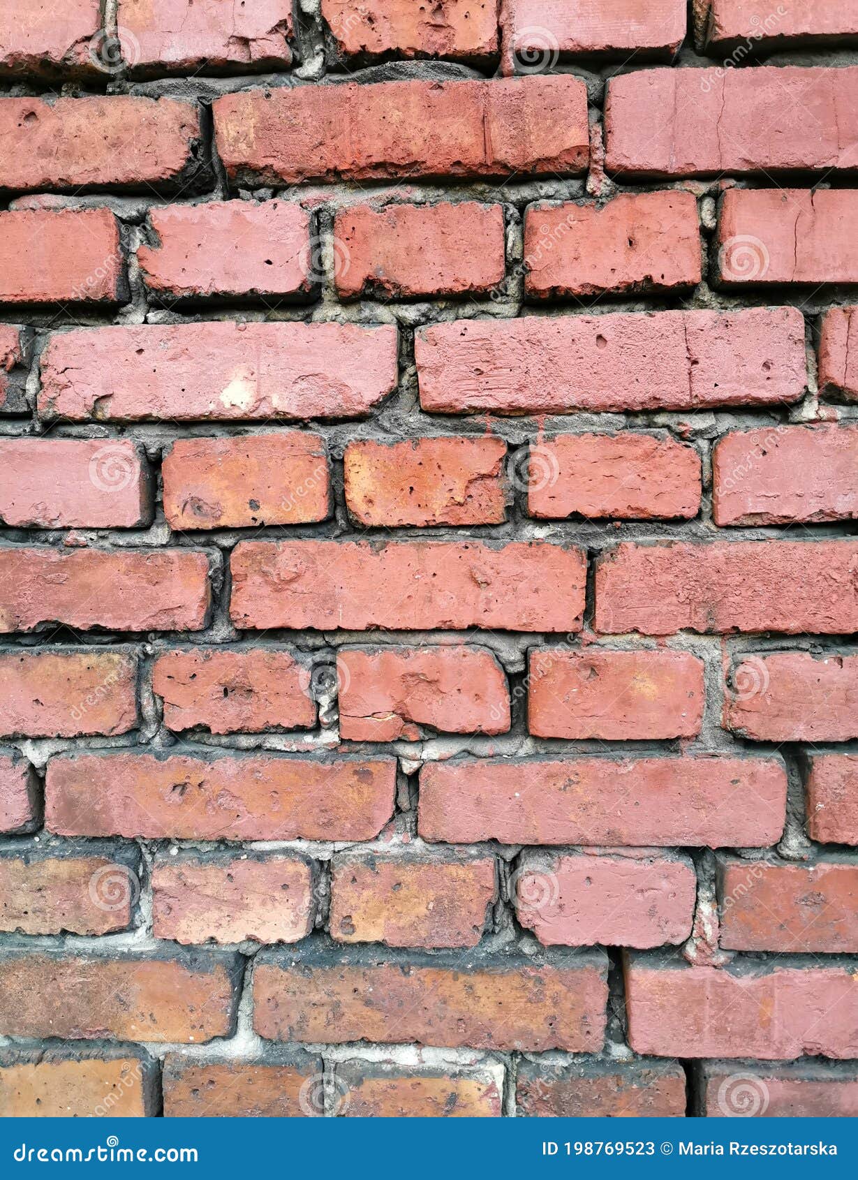 Grunge Old Red Brick Wall Texture. Stock Image Image of material