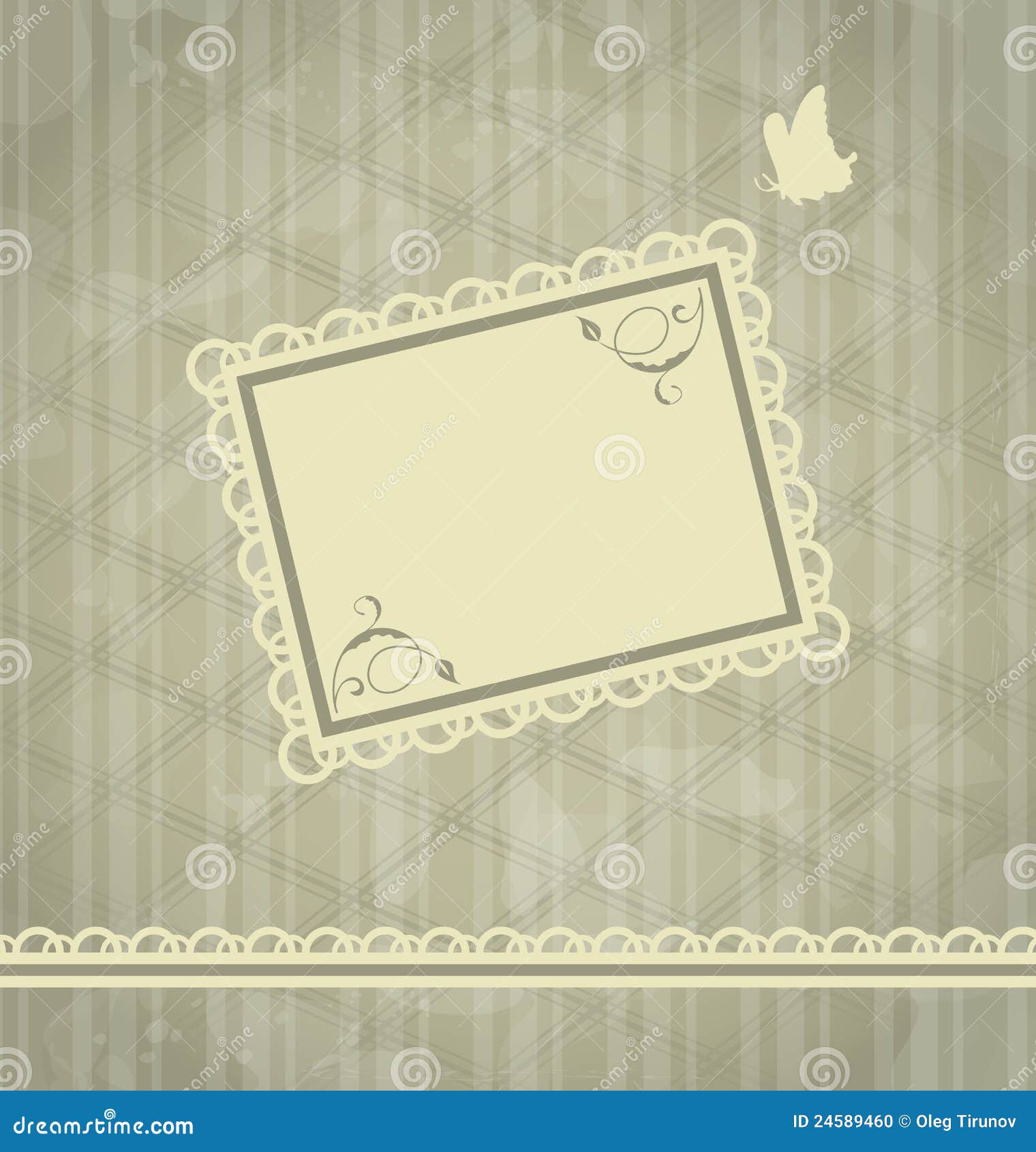 grunge oldfashioned background with greeting card