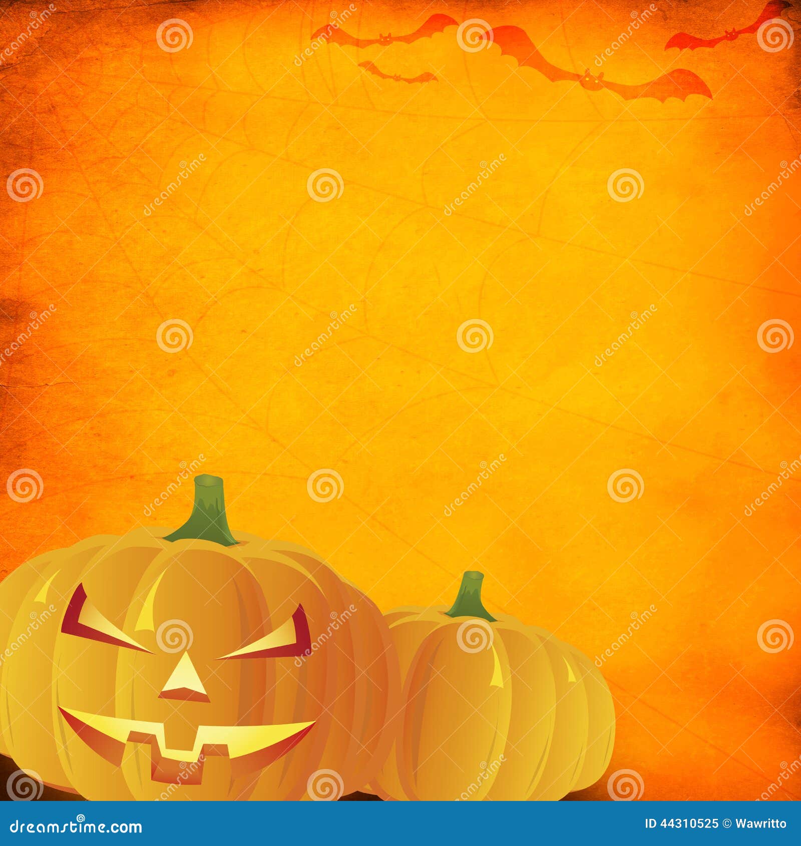 Grunge Orange Halloween Background Stock Image - Image of antique